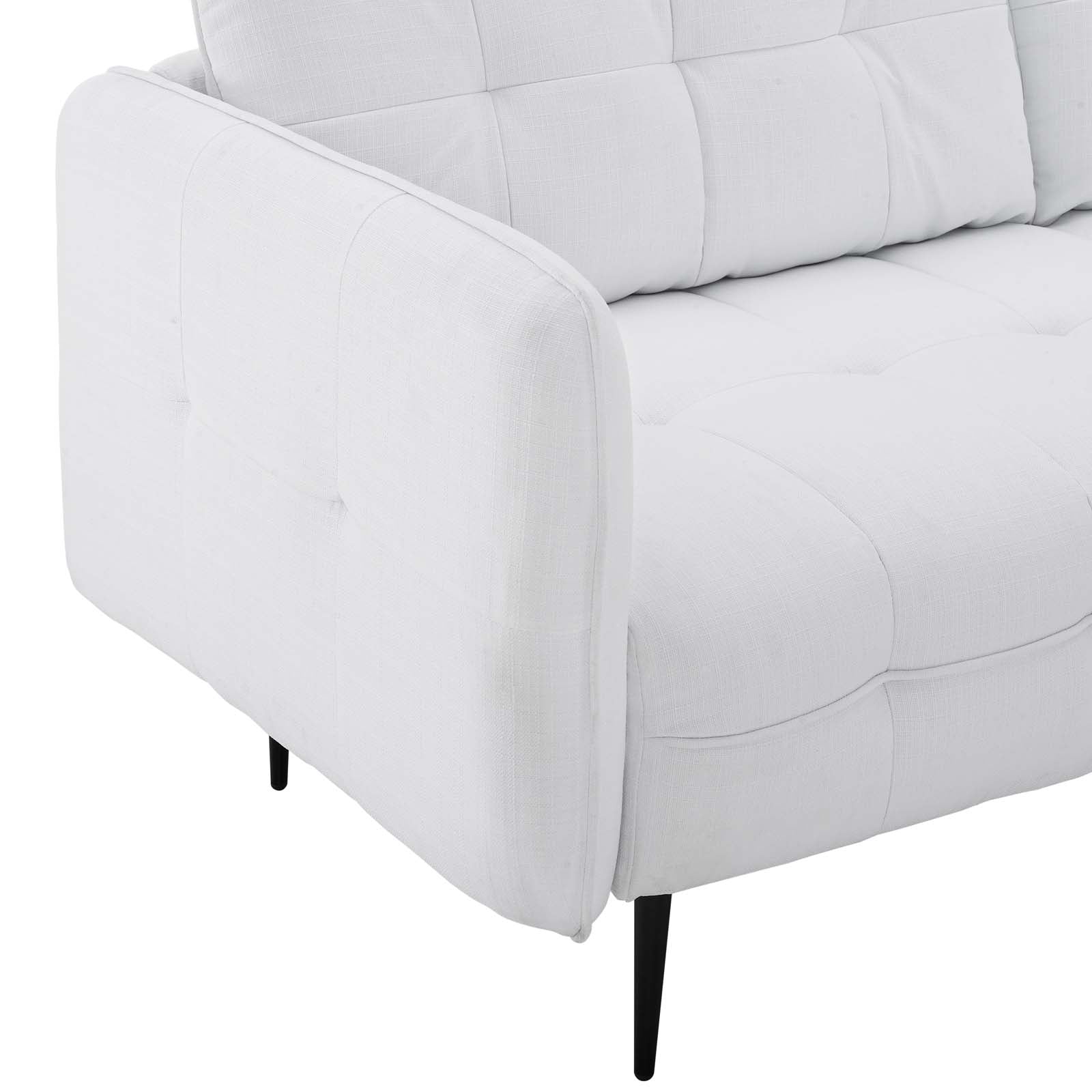 Modway Sofas & Couches - Cameron Tufted Fabric Sofa White