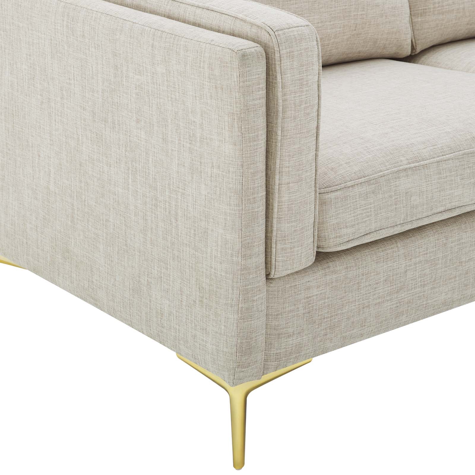 Modway Sofas & Couches - Kaiya Fabric Sofa Beige