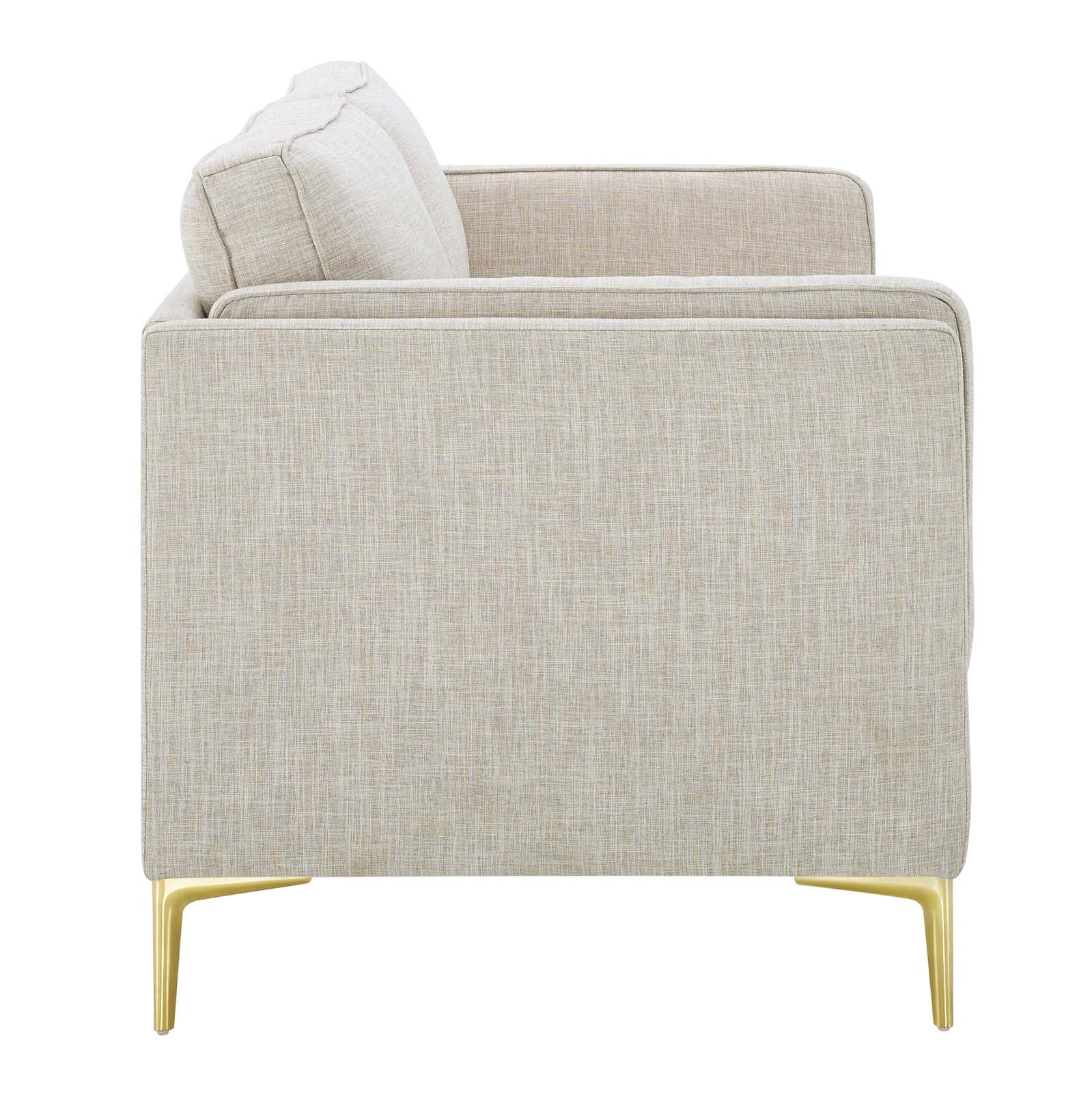 Modway Sofas & Couches - Kaiya Fabric Sofa Beige