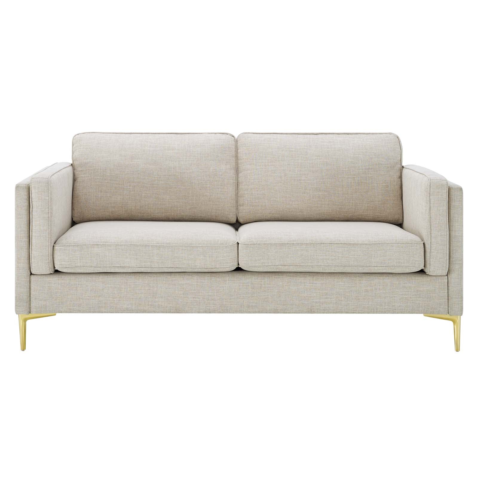 Modway Sofas & Couches - Kaiya Fabric Sofa Beige