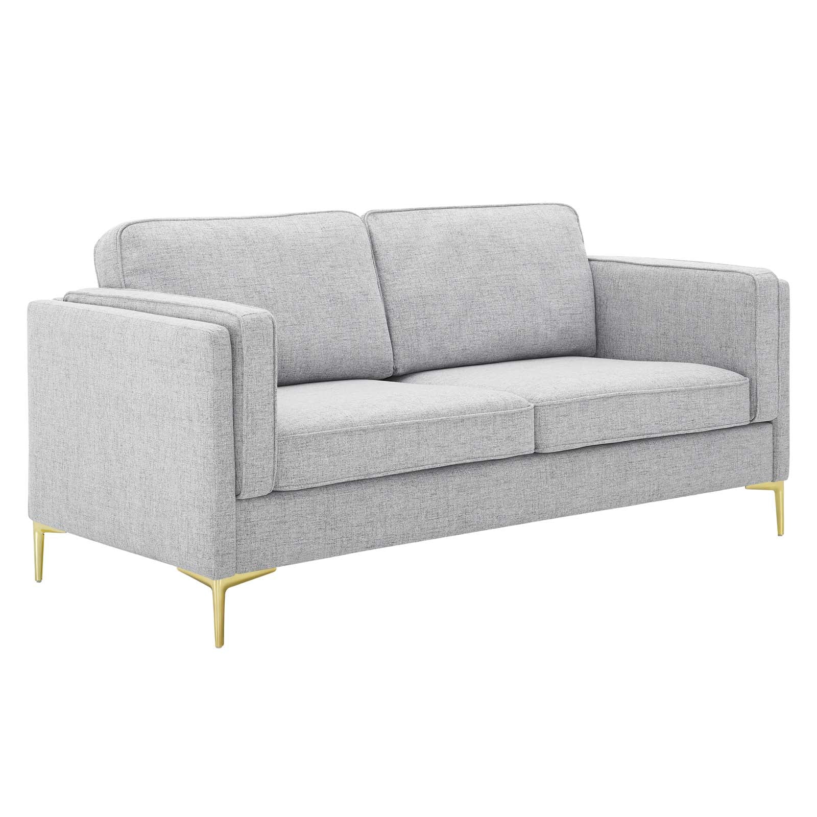 Modway Sofas & Couches - Kaiya Fabric Sofa Light Gray