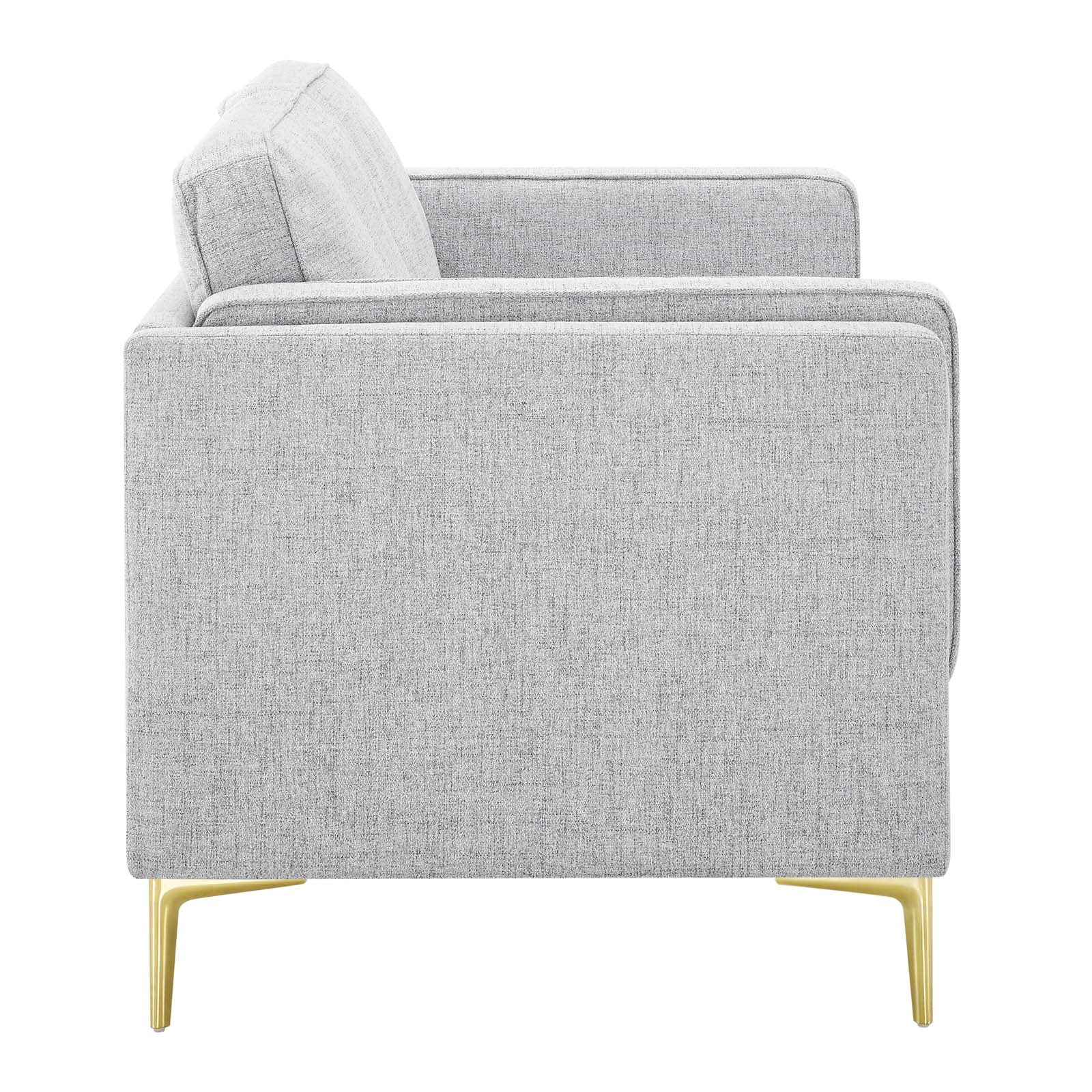 Modway Sofas & Couches - Kaiya Fabric Sofa Light Gray