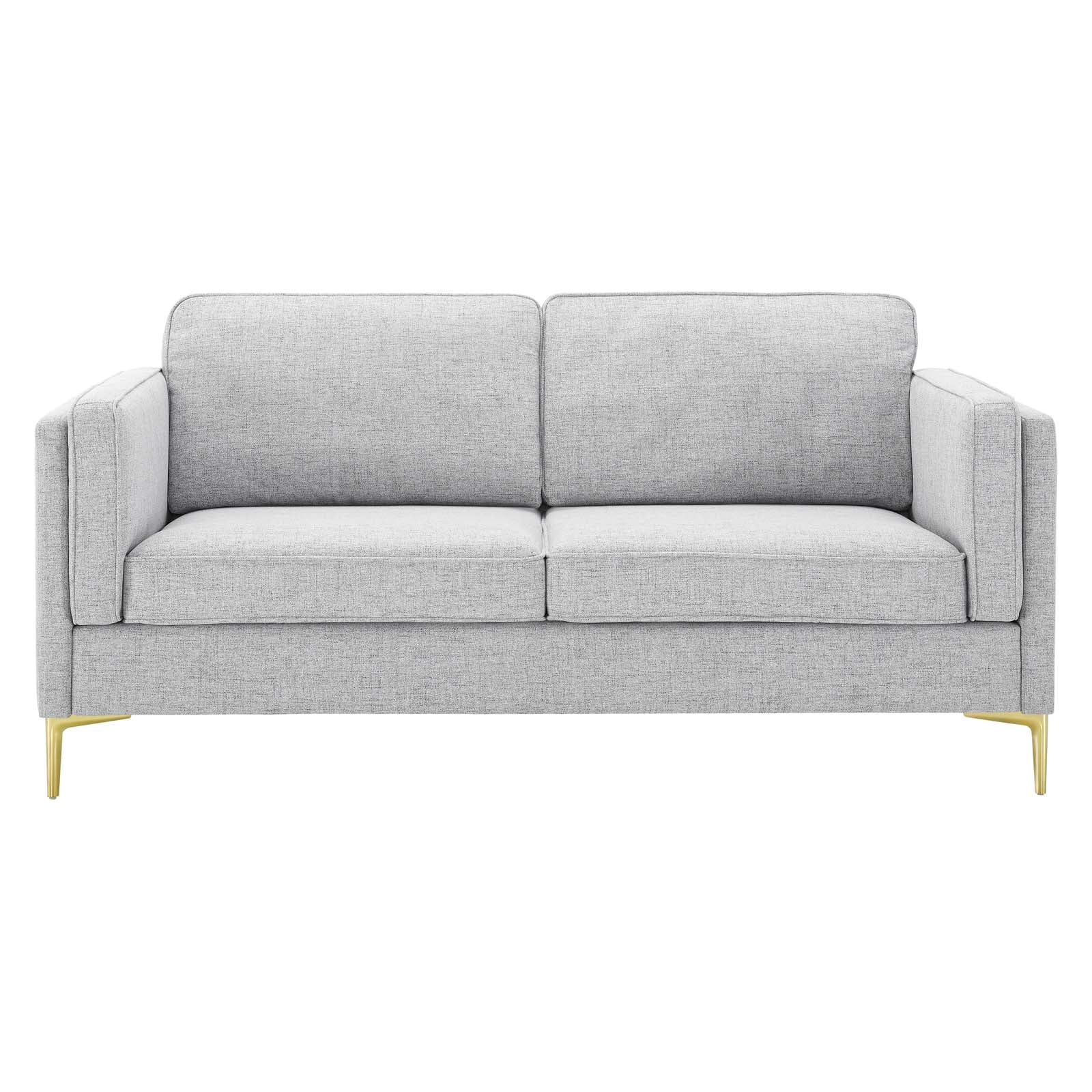 Modway Sofas & Couches - Kaiya Fabric Sofa Light Gray