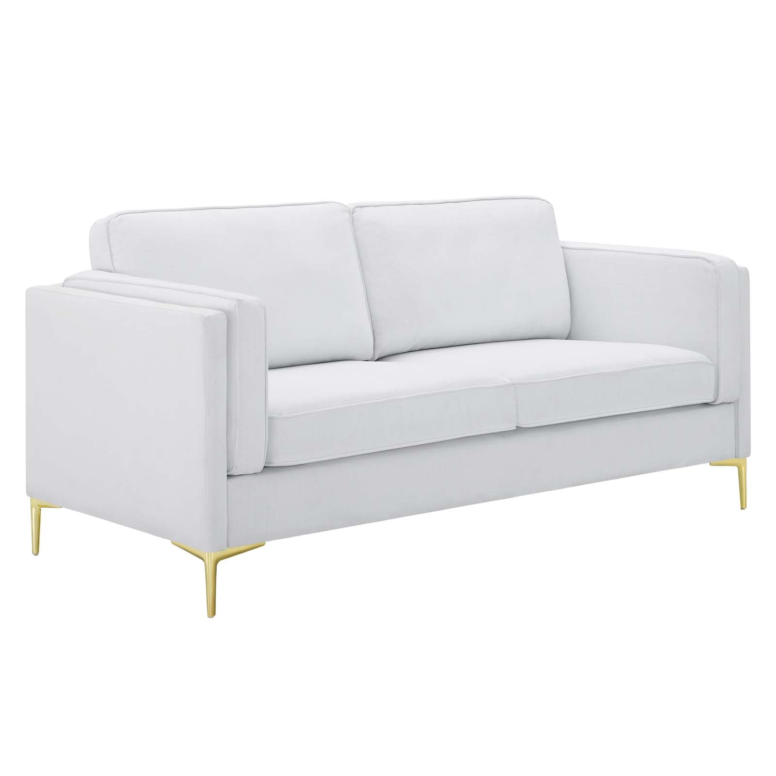 Modway Sofas & Couches - Kaiya Fabric Sofa White