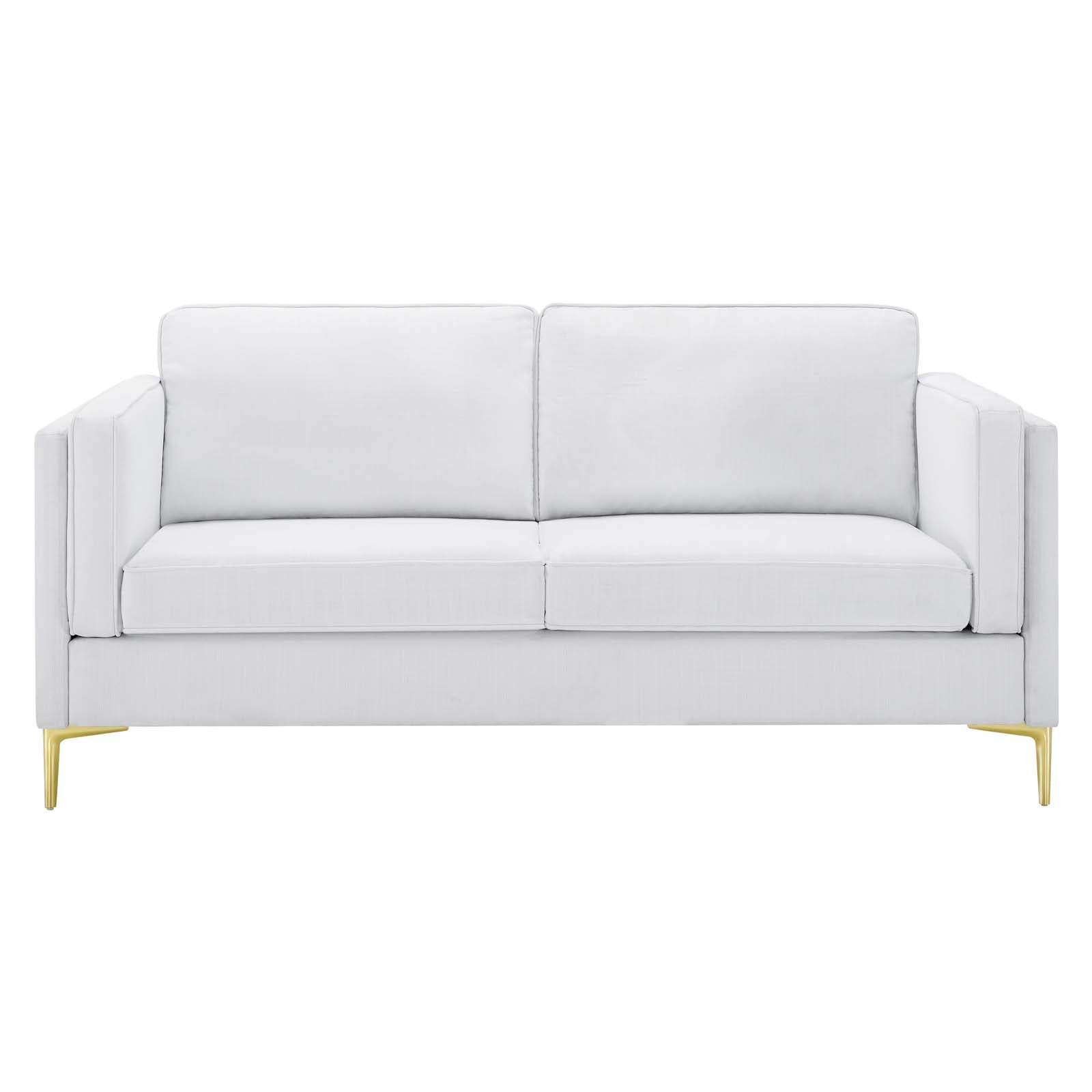 Modway Sofas & Couches - Kaiya Fabric Sofa White