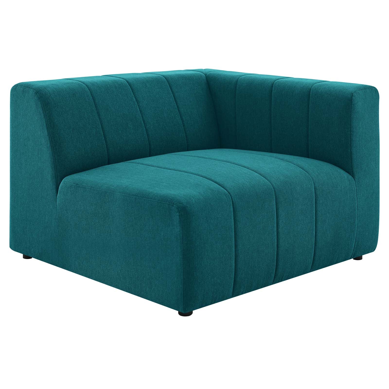 Modway Loveseats - Bartlett Upholstered Fabric 2-Piece Loveseat Teal