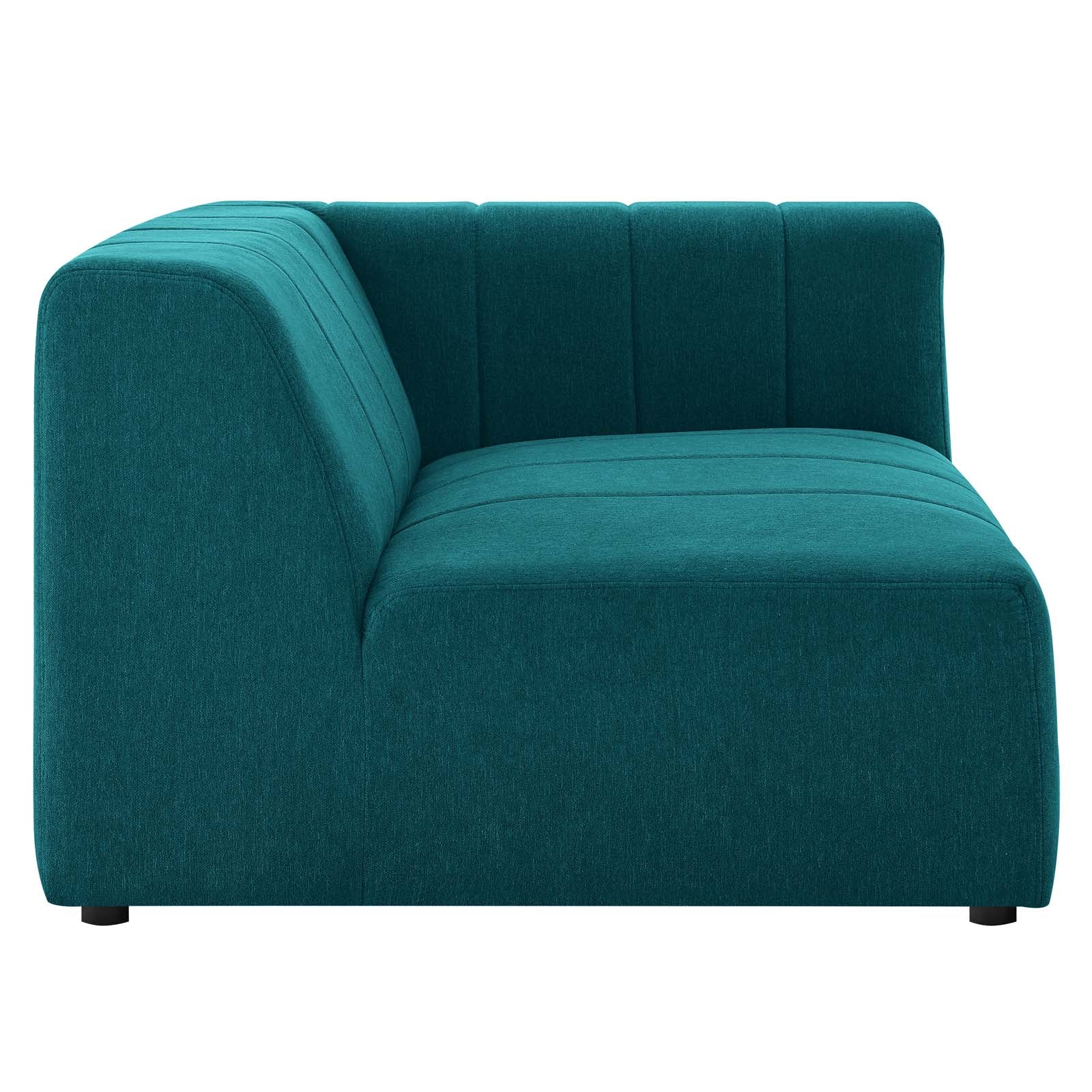 Modway Loveseats - Bartlett Upholstered Fabric 2-Piece Loveseat Teal