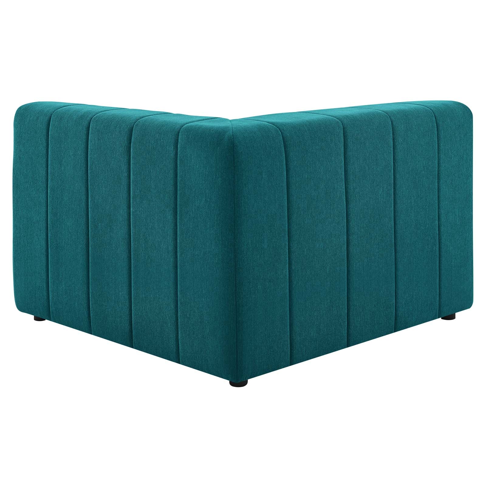 Modway Loveseats - Bartlett Upholstered Fabric 2-Piece Loveseat Teal