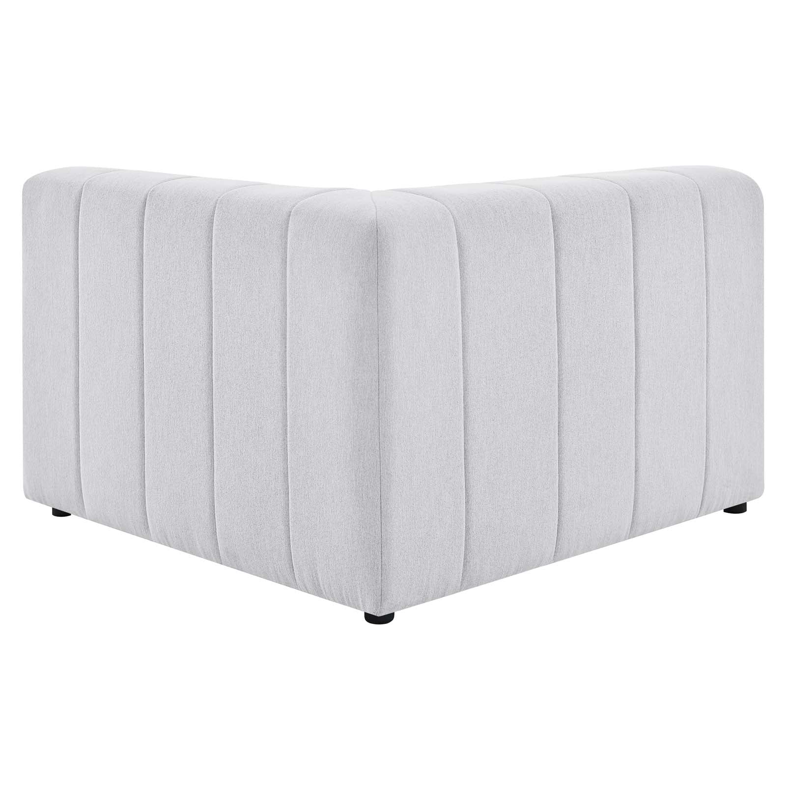 Modway Sectional Sofas - Bartlett Upholstered Fabric 27.5 " H 4-Piece Sectional Sofa Ivory