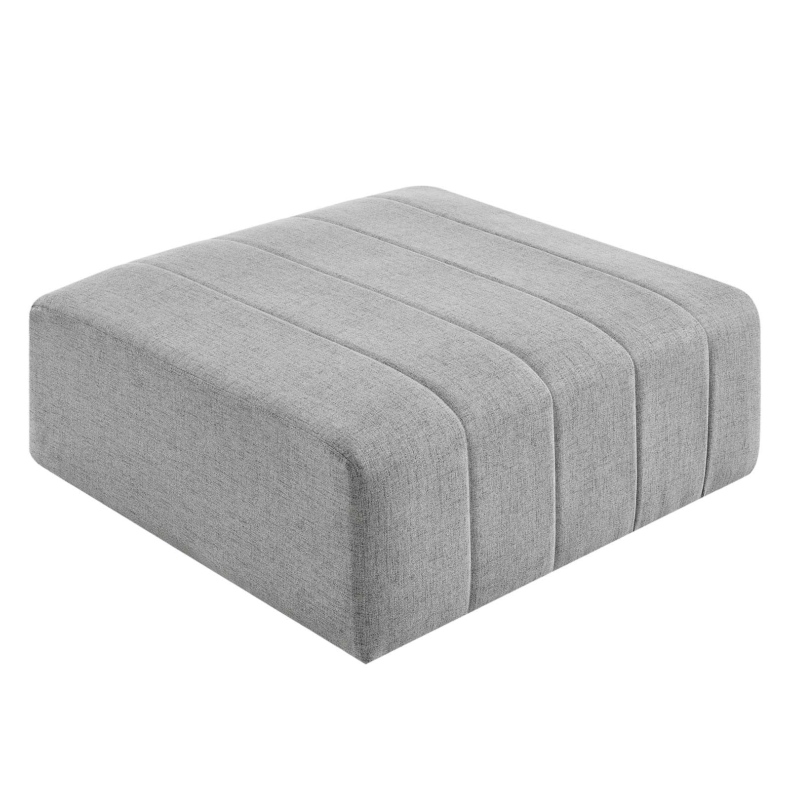 Modway Sectional Sofas - Bartlett Upholstered Fabric 27.5 " H 4-Piece Sectional Sofa Light Gray