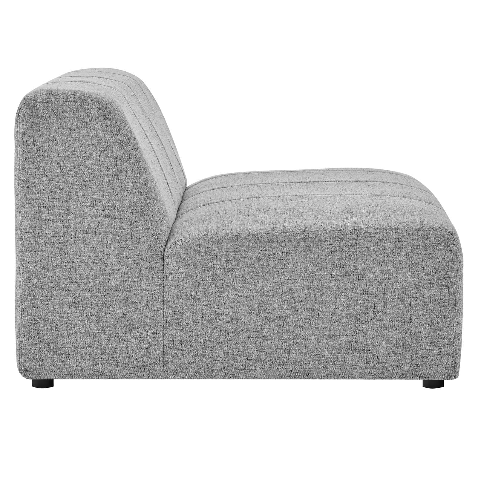 Modway Sectional Sofas - Bartlett Upholstered Fabric 27.5 " H 4-Piece Sectional Sofa Light Gray