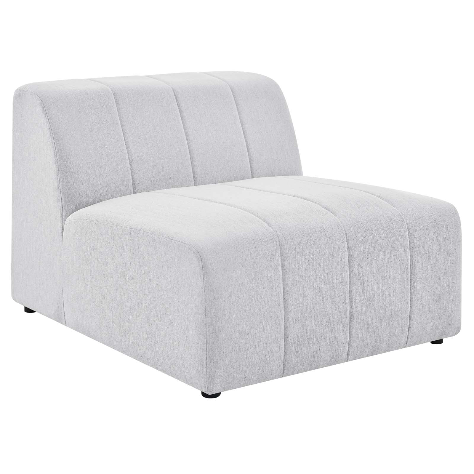Modway Sectional Sofas - Bartlett Upholstered Fabric 27.5 " H 5-Piece Sectional Sofa Ivory
