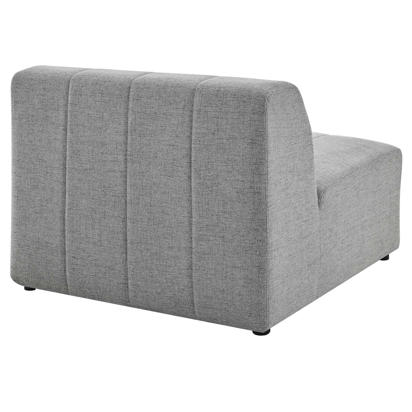 Modway Sectional Sofas - Bartlett Upholstered Fabric 27.5 " H 5-Piece Sectional Sofa Light Gray