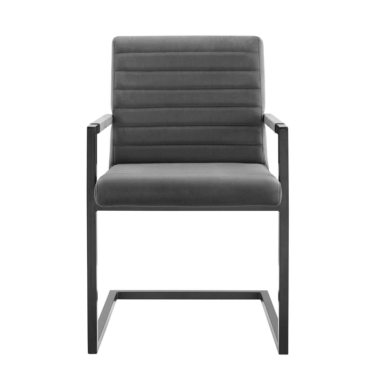 Modway Dining Chairs - Savoy-Performance-Velvet-Dining-Chairs---Set-of-2-Gray