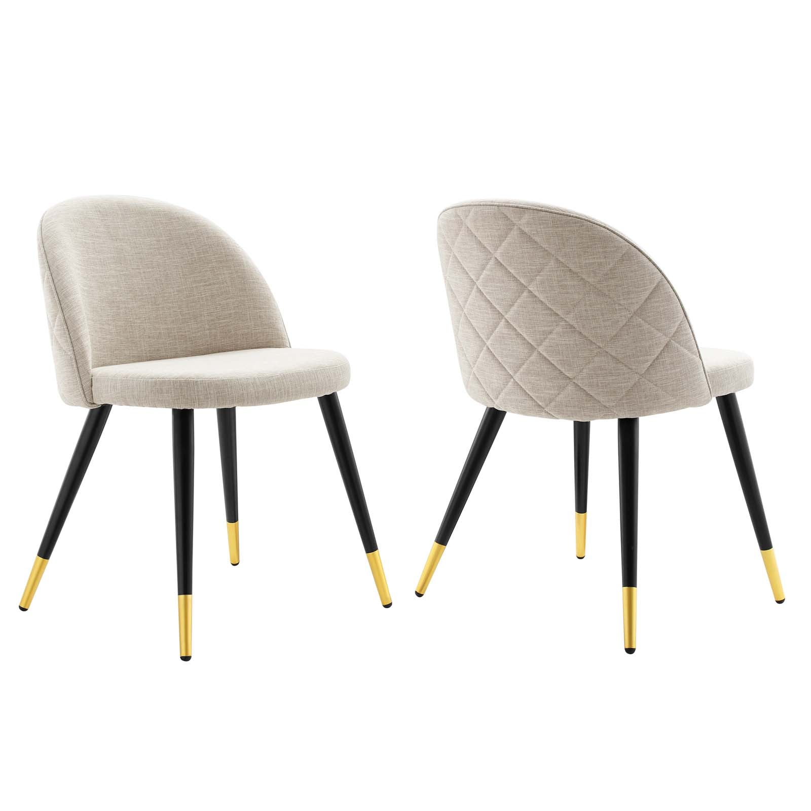 Modway Dining Chairs - Cordial-Dining-Chairs---Set-of-2-Beige