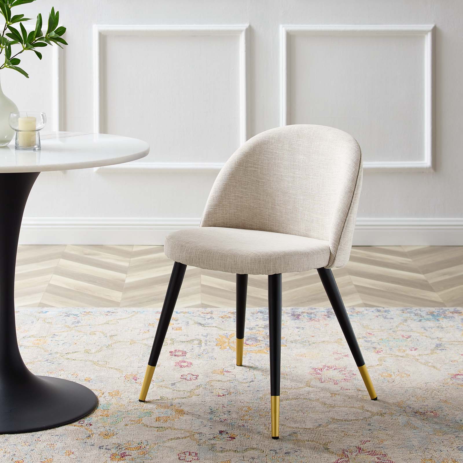 Modway Dining Chairs - Cordial-Dining-Chairs---Set-of-2-Beige