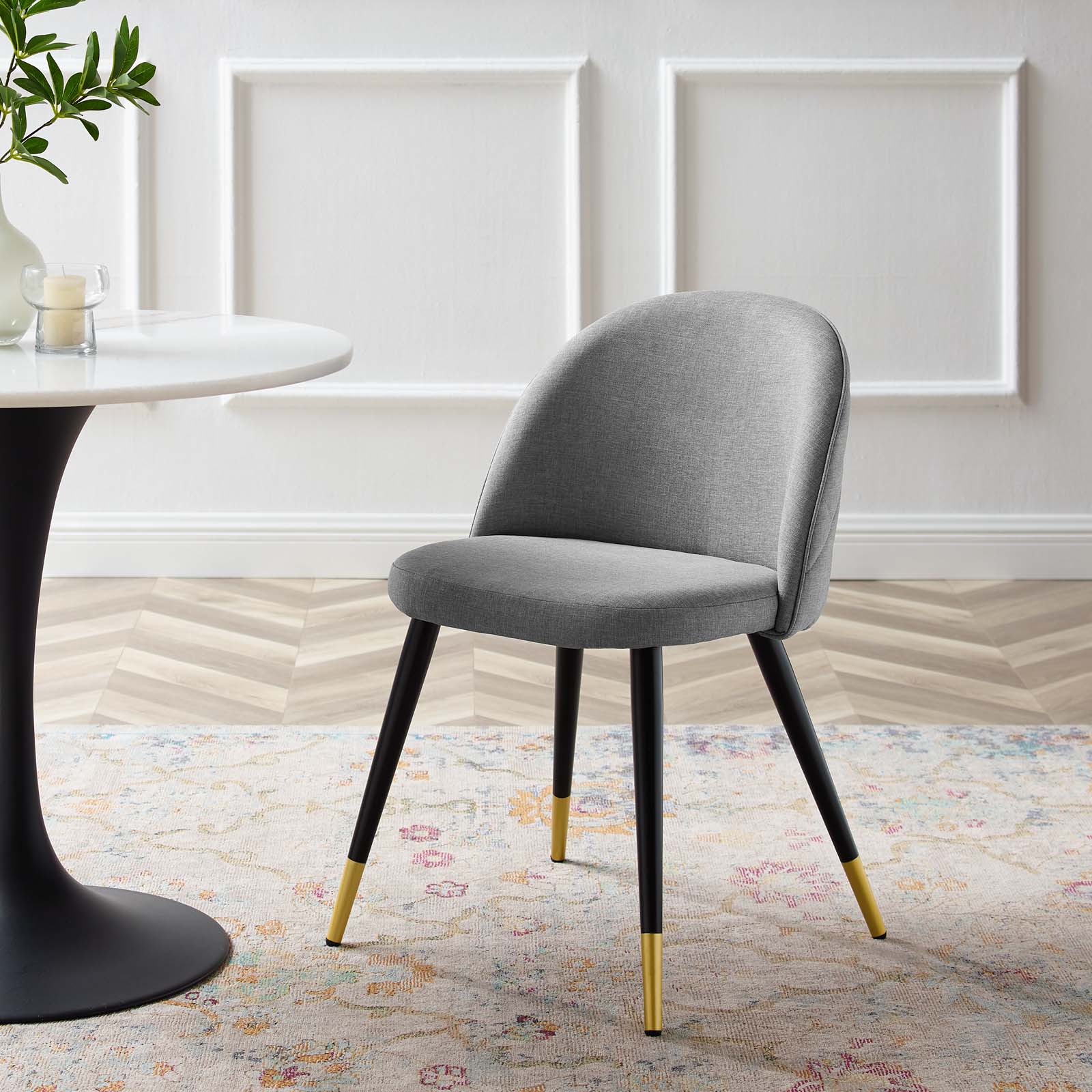 Gray velvet dining chairs set of 2 cheap