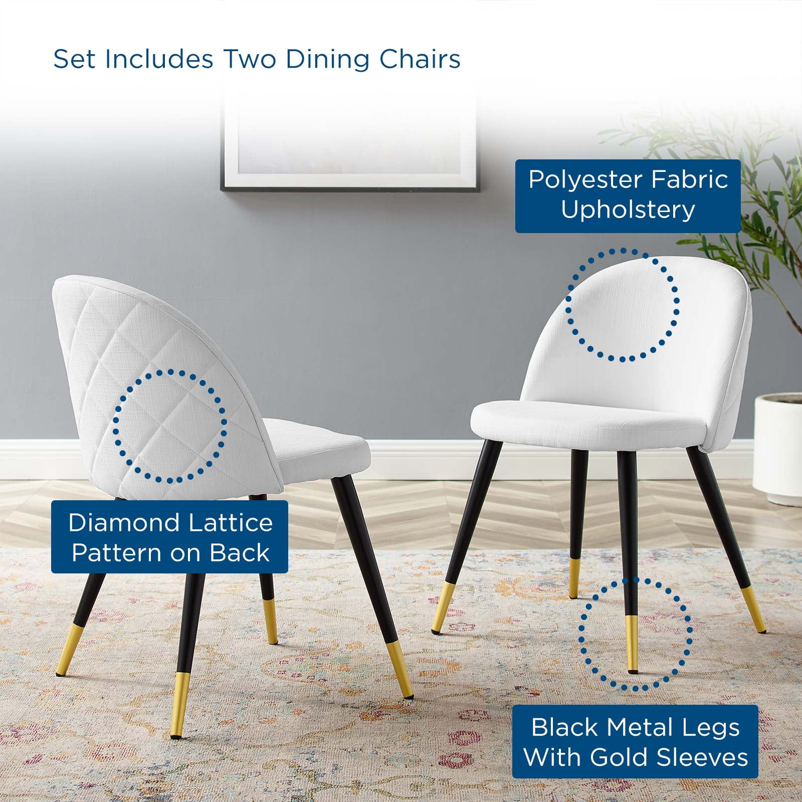 Modway Dining Chairs - Cordial-Dining-Chairs---Set-of-2-White