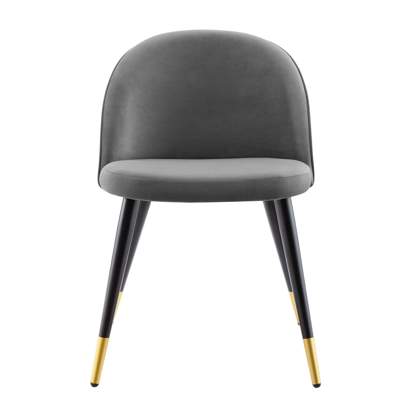 Modway Dining Chairs - Cordial-Performance-Velvet-Dining-Chairs---Set-of-2-Gray