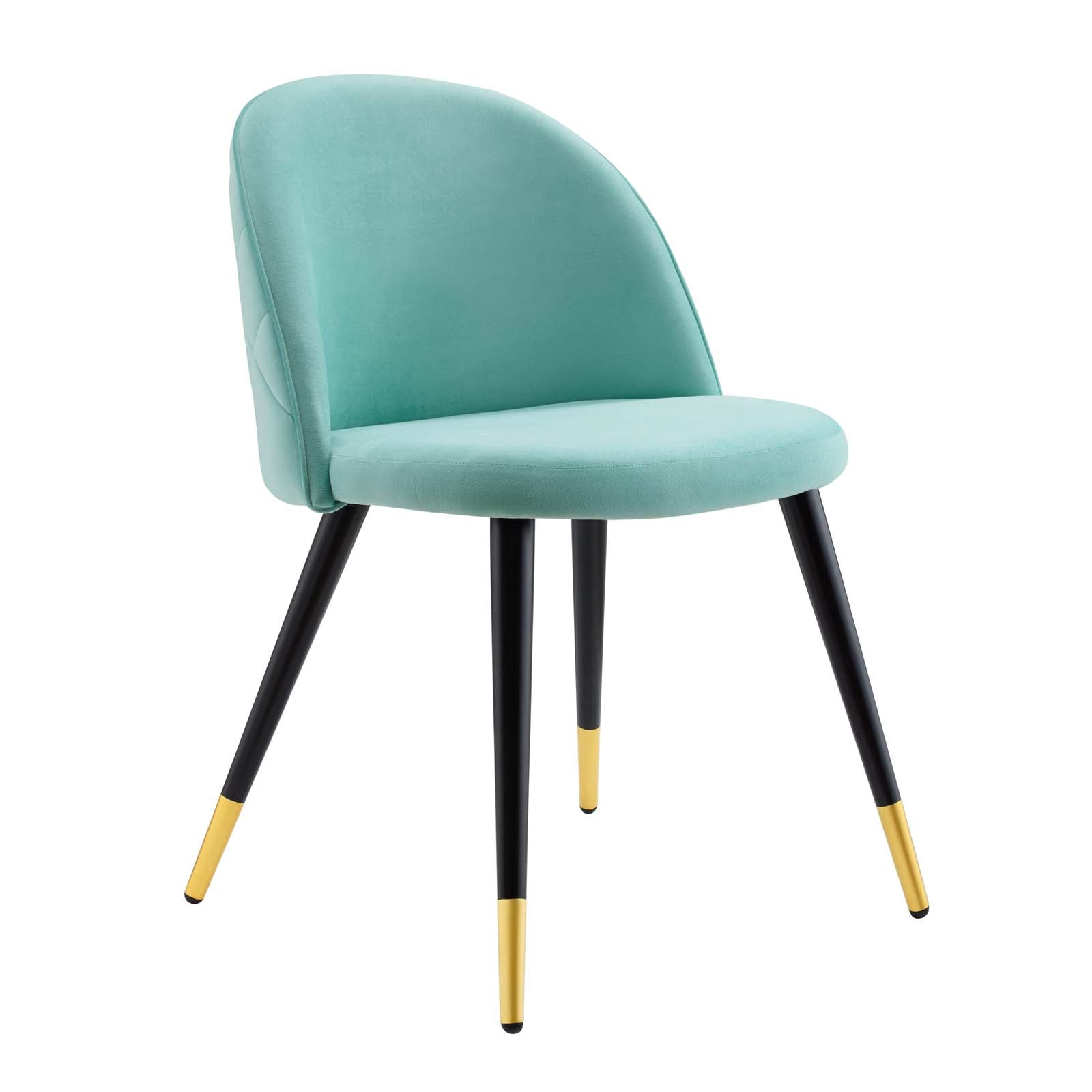 Modway Dining Chairs - Cordial-Performance-Velvet-Dining-Chairs---Set-of-2-Mint