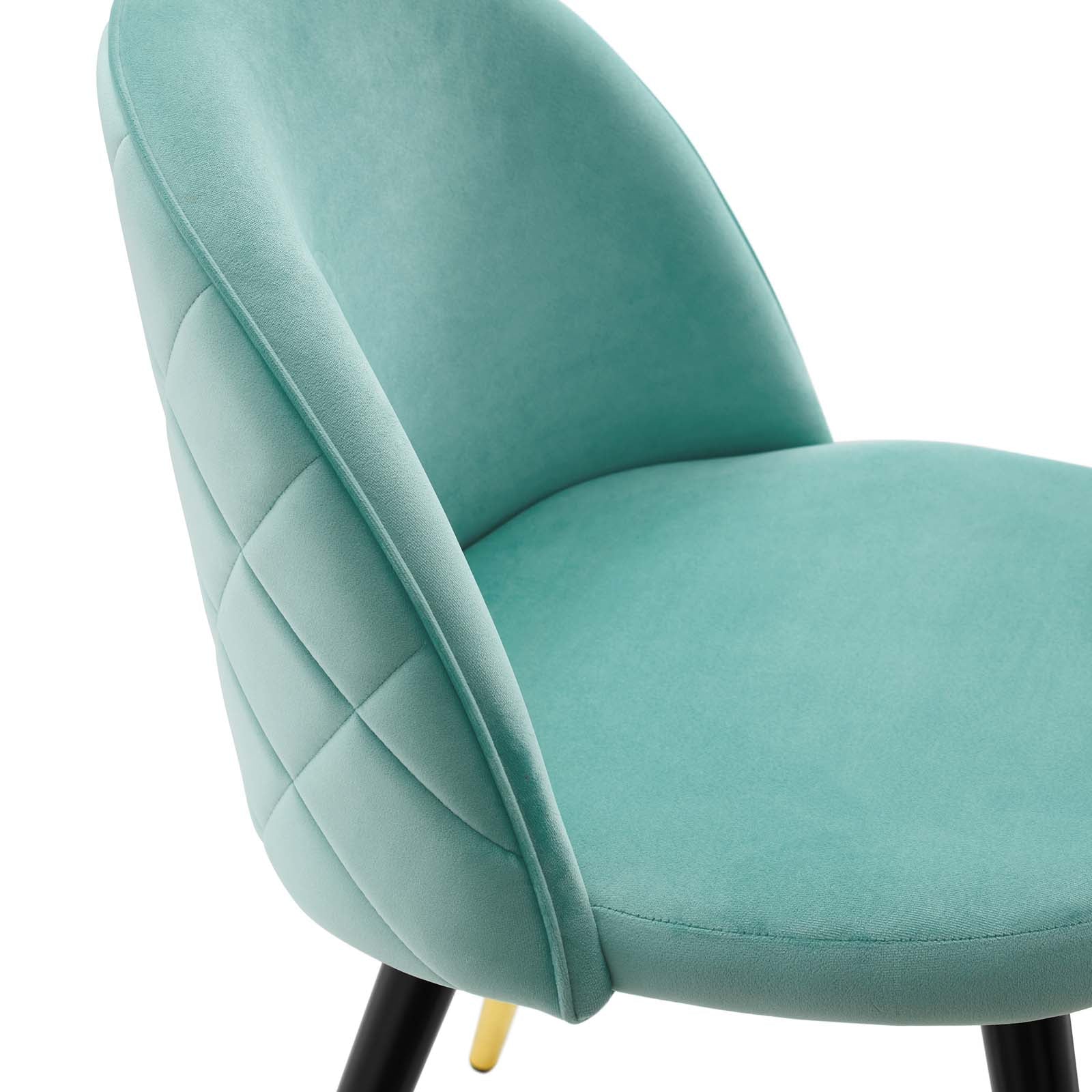 Modway Dining Chairs - Cordial-Performance-Velvet-Dining-Chairs---Set-of-2-Mint