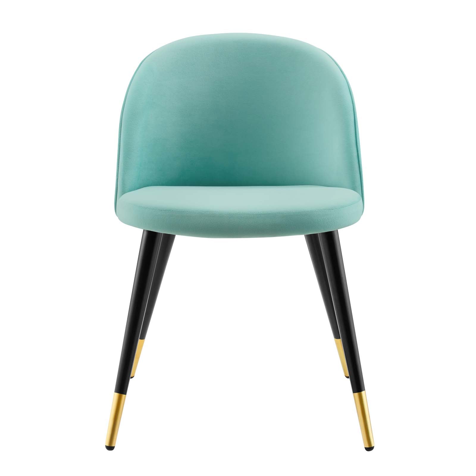Modway Dining Chairs - Cordial-Performance-Velvet-Dining-Chairs---Set-of-2-Mint
