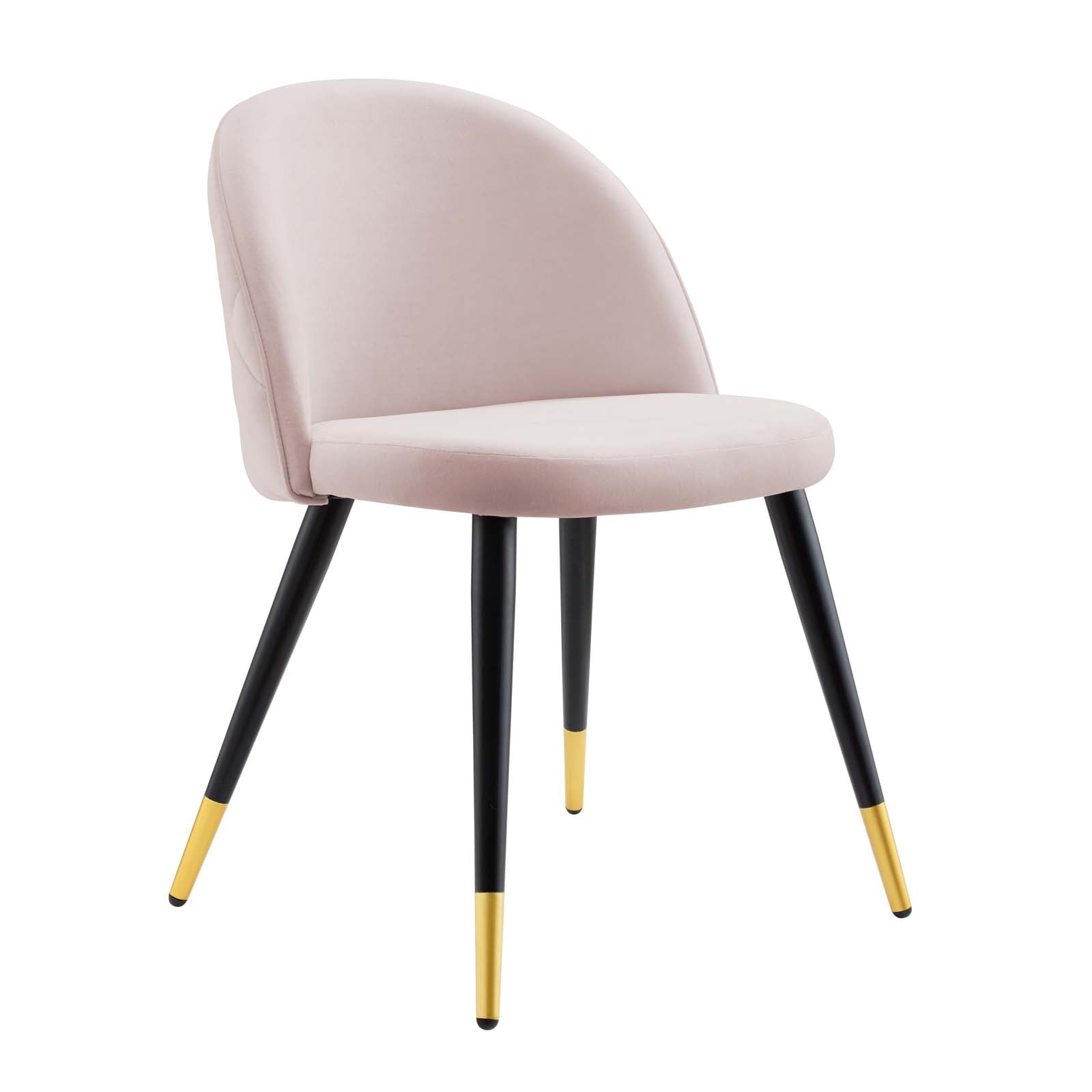 Modway Dining Chairs - Cordial-Performance-Velvet-Dining-Chairs---Set-of-2-Pink