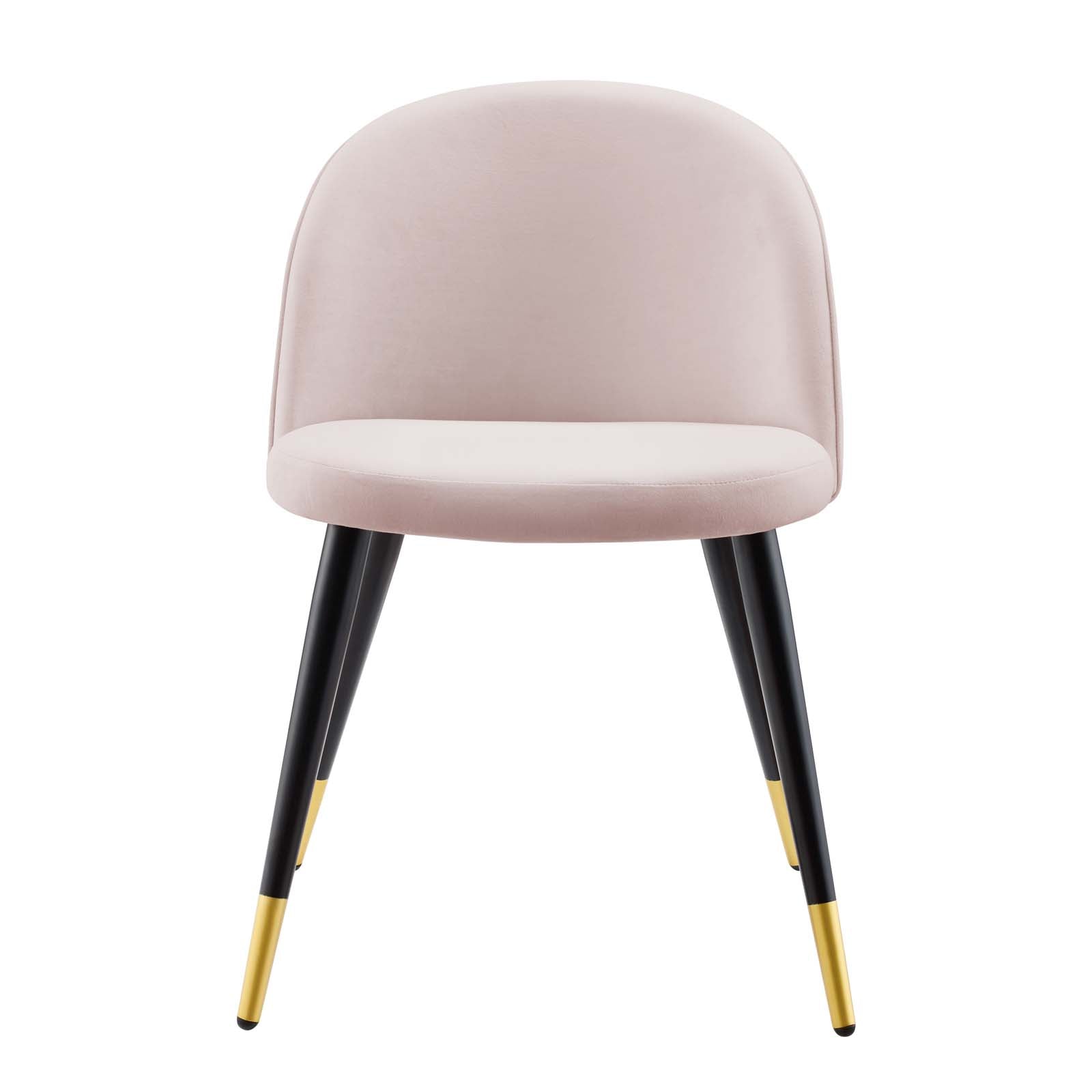 Modway Dining Chairs - Cordial-Performance-Velvet-Dining-Chairs---Set-of-2-Pink