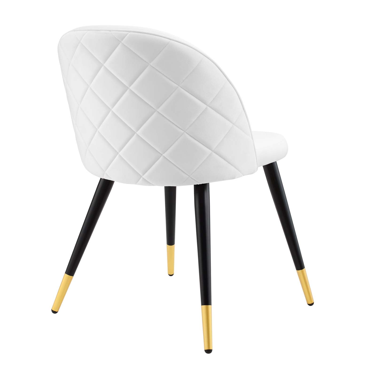 Modway Dining Chairs - Cordial-Performance-Velvet-Dining-Chairs---Set-of-2-White