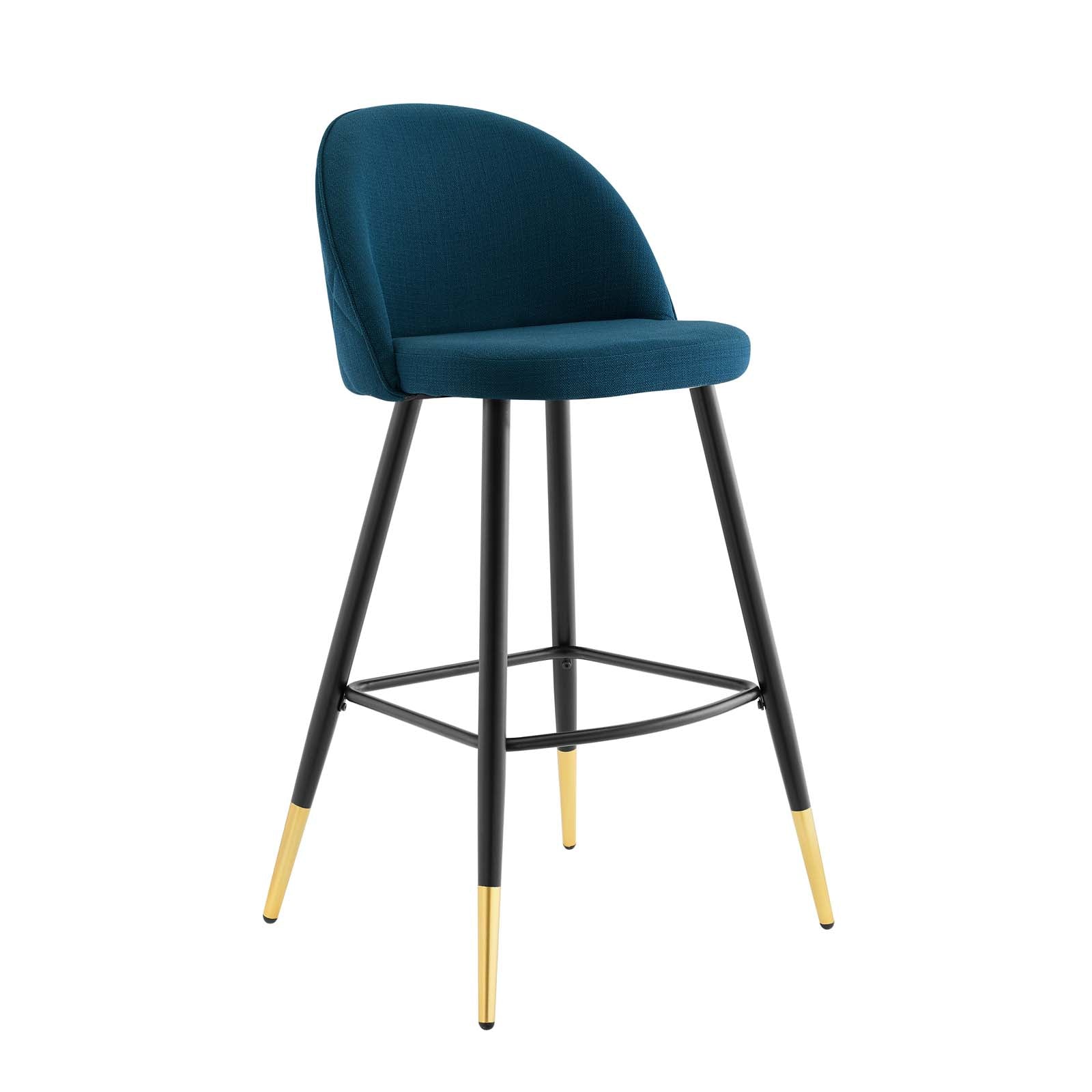 Modway Barstools - Cordial Fabric Bar Stools - Set of 2 Azure