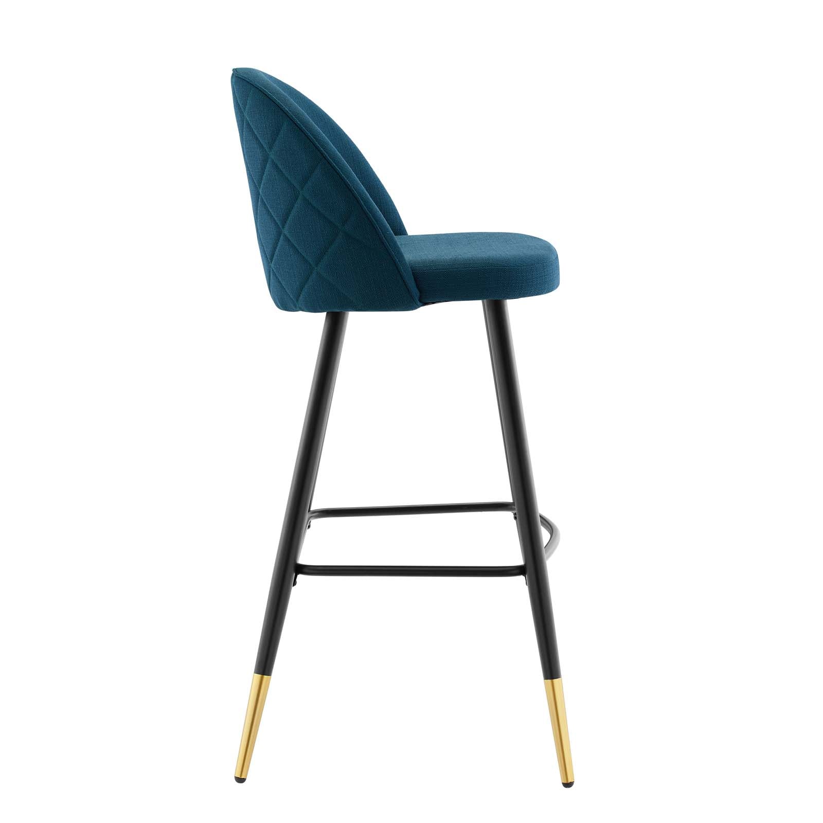 Modway Barstools - Cordial Fabric Bar Stools - Set of 2 Azure