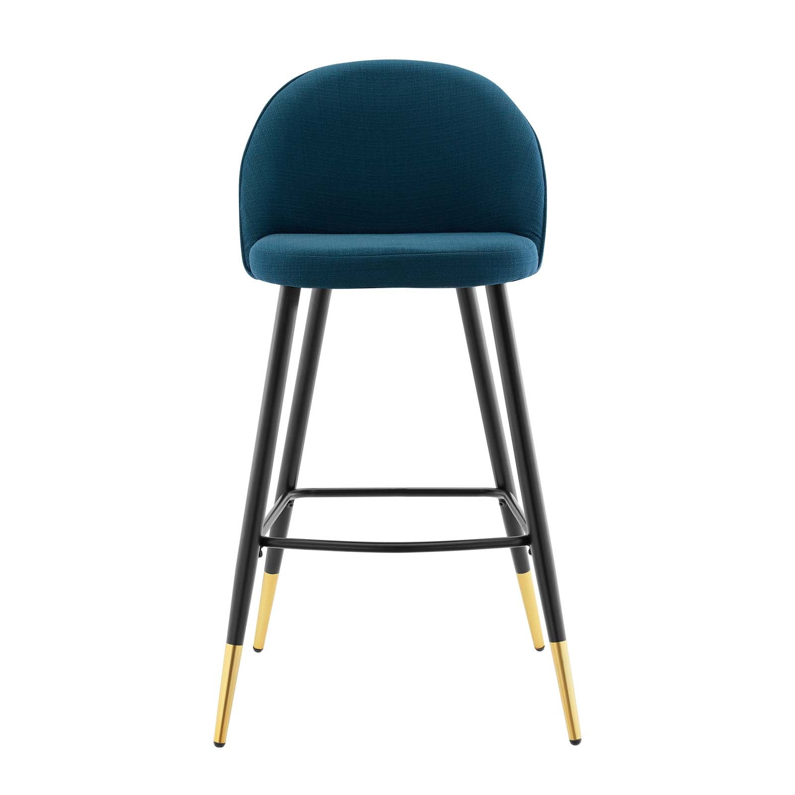 Modway Barstools - Cordial Fabric Bar Stools - Set of 2 Azure