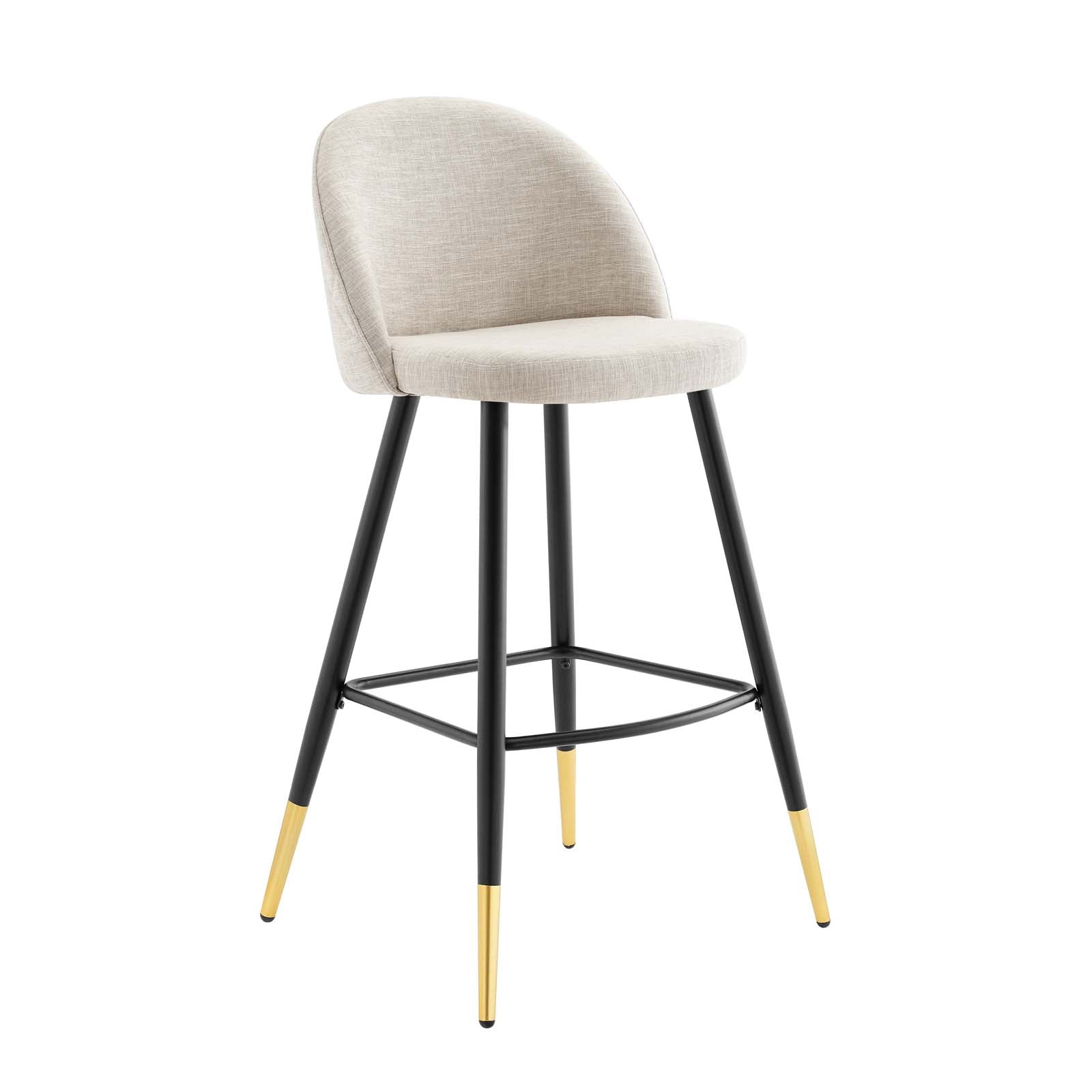 Modway Barstools - Cordial-Fabric-Bar-Stools---Set-of-2-Beige