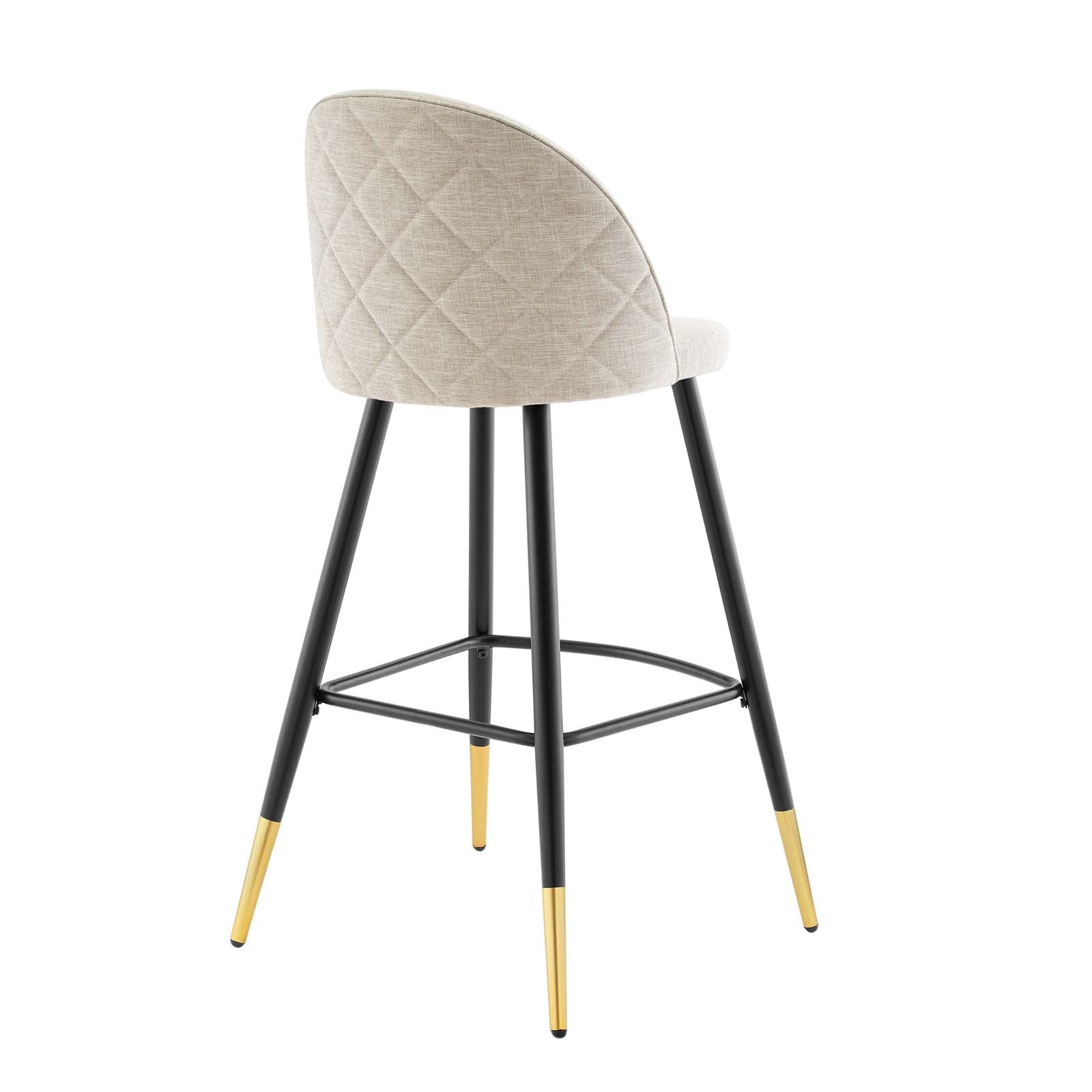 Modway Barstools - Cordial-Fabric-Bar-Stools---Set-of-2-Beige