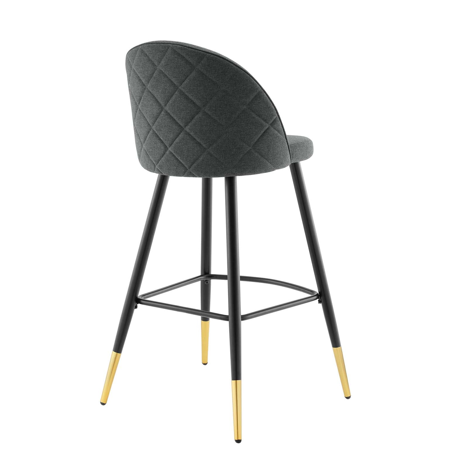 Modway Barstools - Cordial-Fabric-Bar-Stools---Set-of-2-Gray