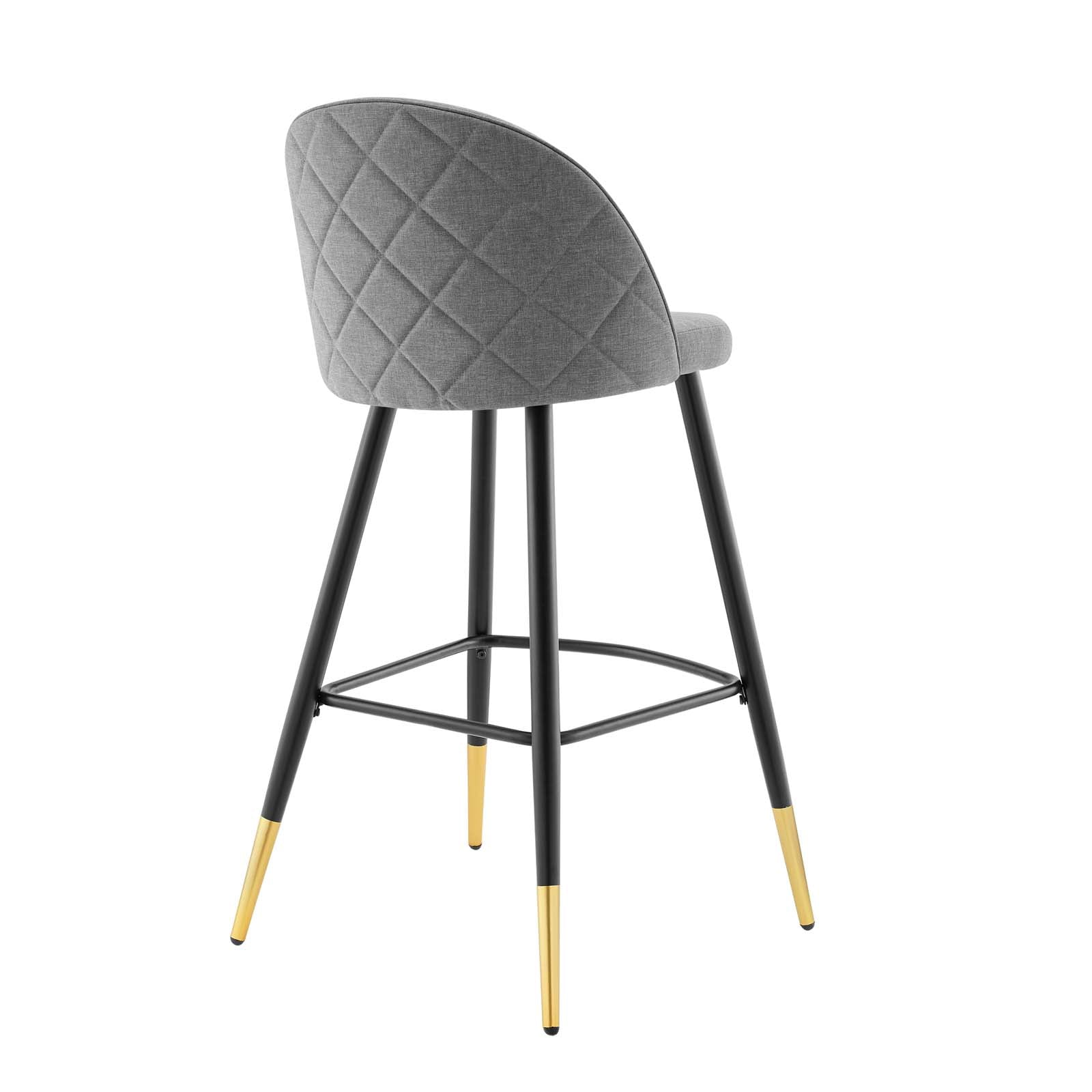 Modway Barstools - Cordial-Fabric-Bar-Stools---Set-of-2-Light-Gray