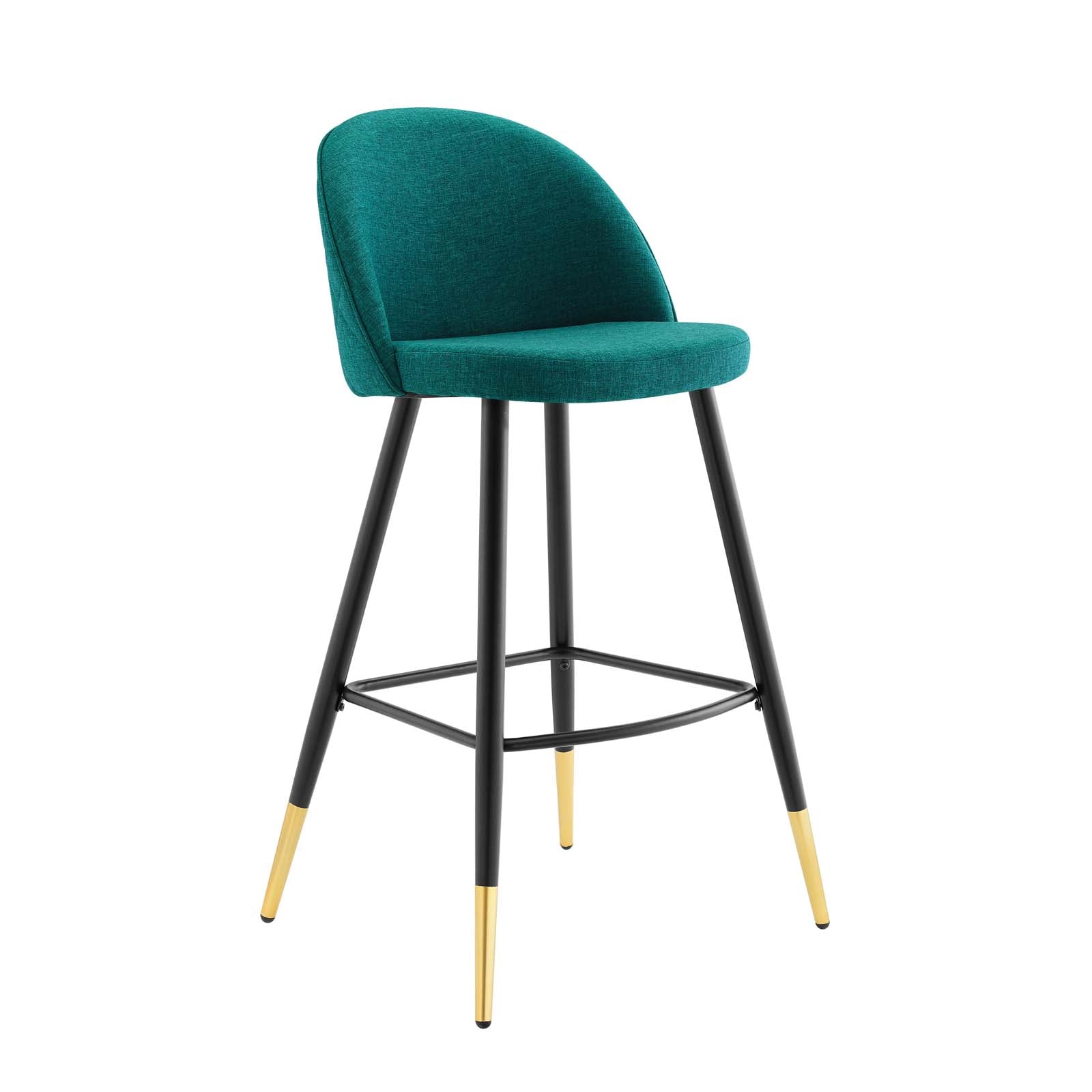 Modway Barstools - Cordial-Fabric-Bar-Stools---Set-of-2-Teal