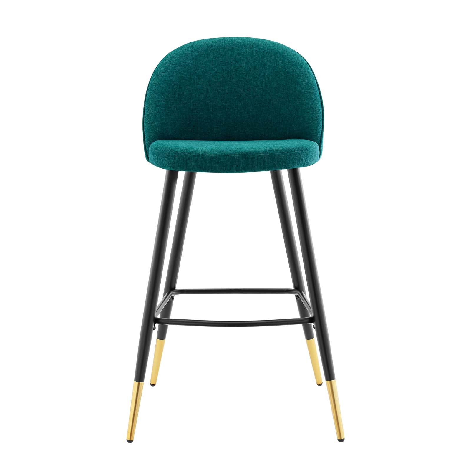 Modway Barstools - Cordial-Fabric-Bar-Stools---Set-of-2-Teal