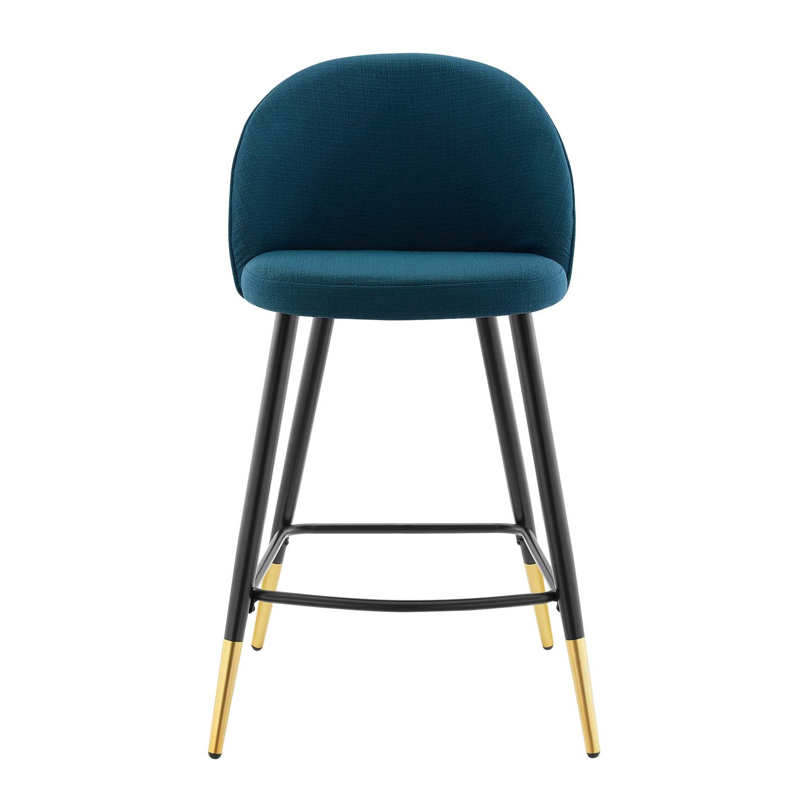 Modway Barstools - Cordial Fabric Counter Stools - Set of 2 Azure