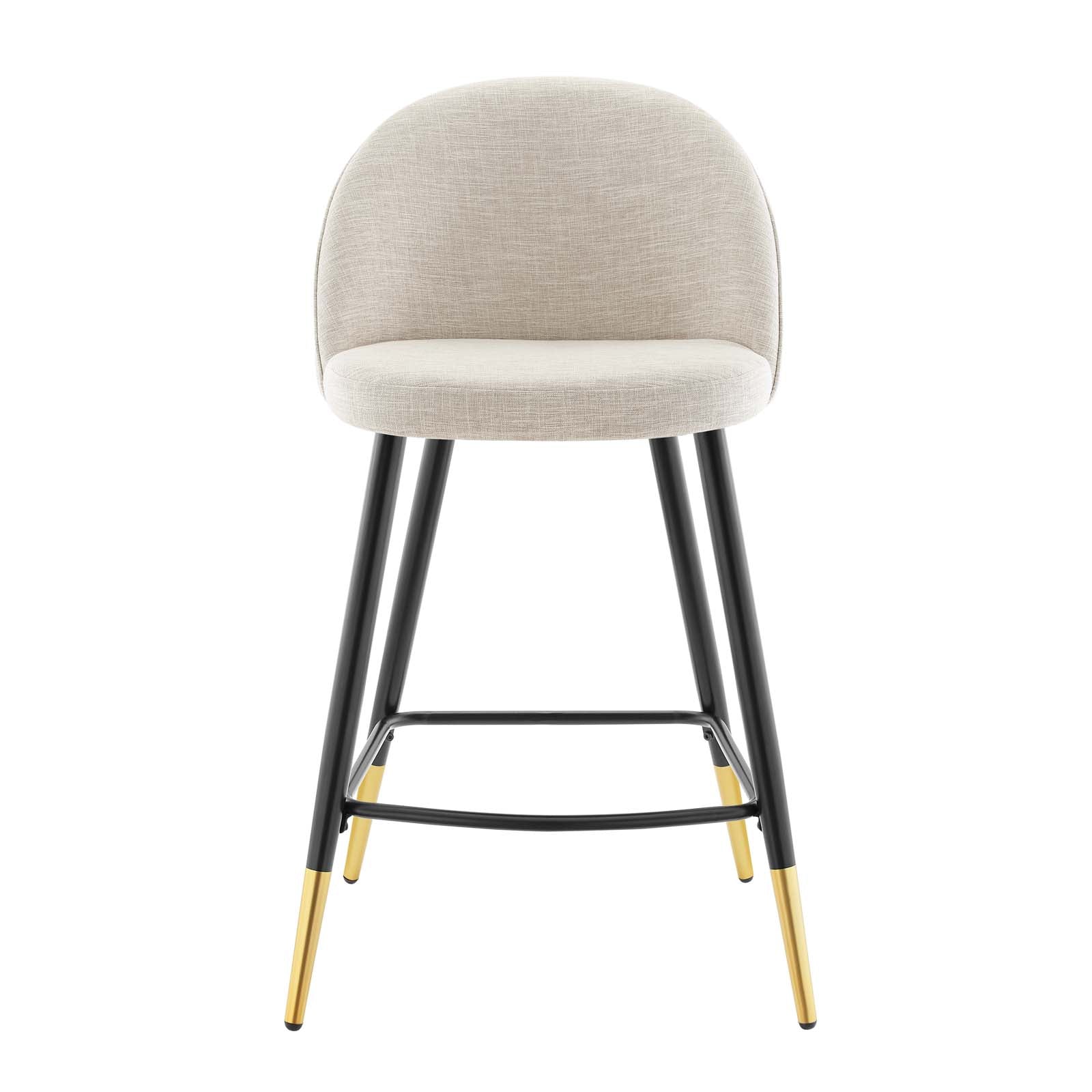 Modway Barstools - Cordial Fabric Counter Stools - ( Set of 2 ) Beige