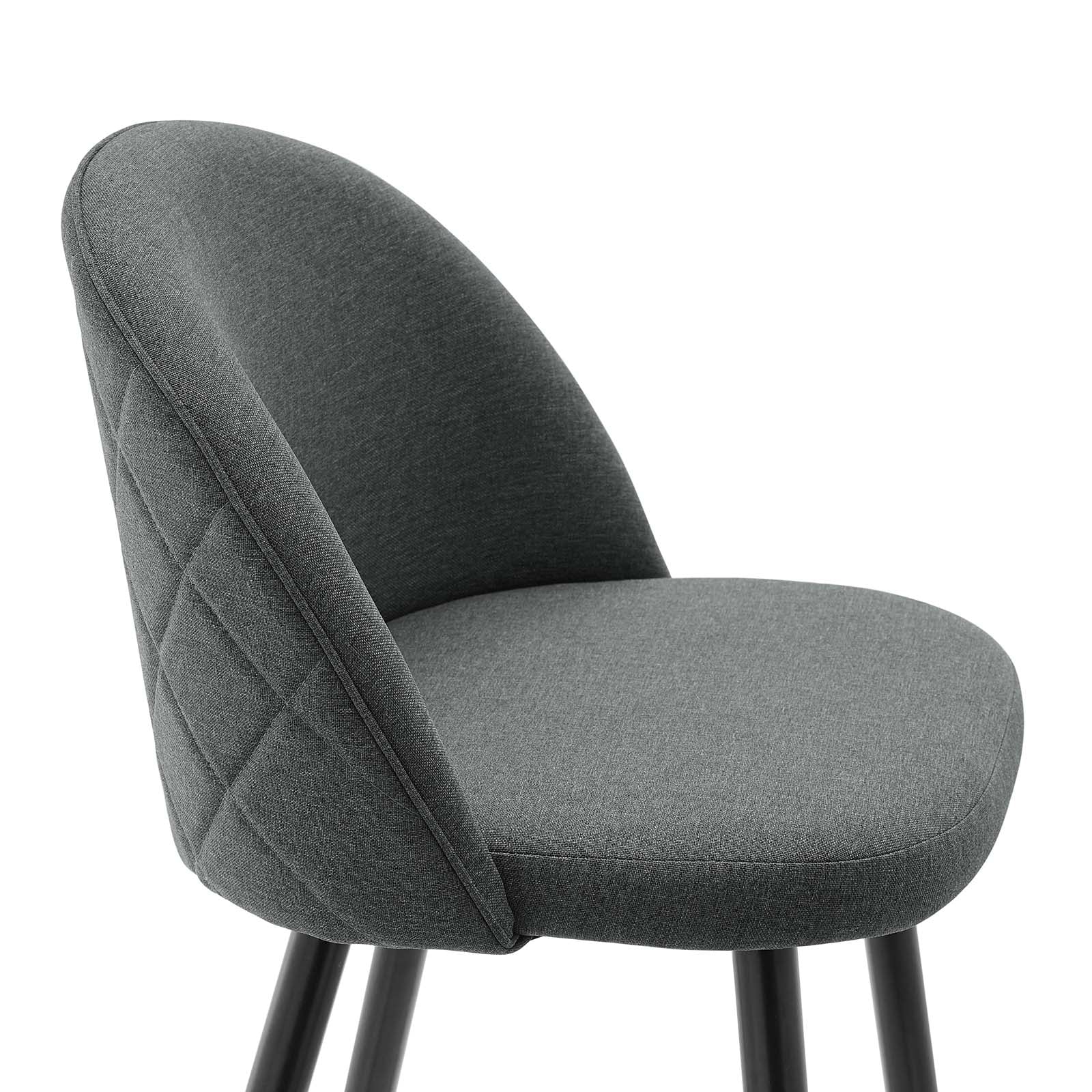 Modway Barstools - Cordial Fabric Counter Stools - Set of 2 Gray