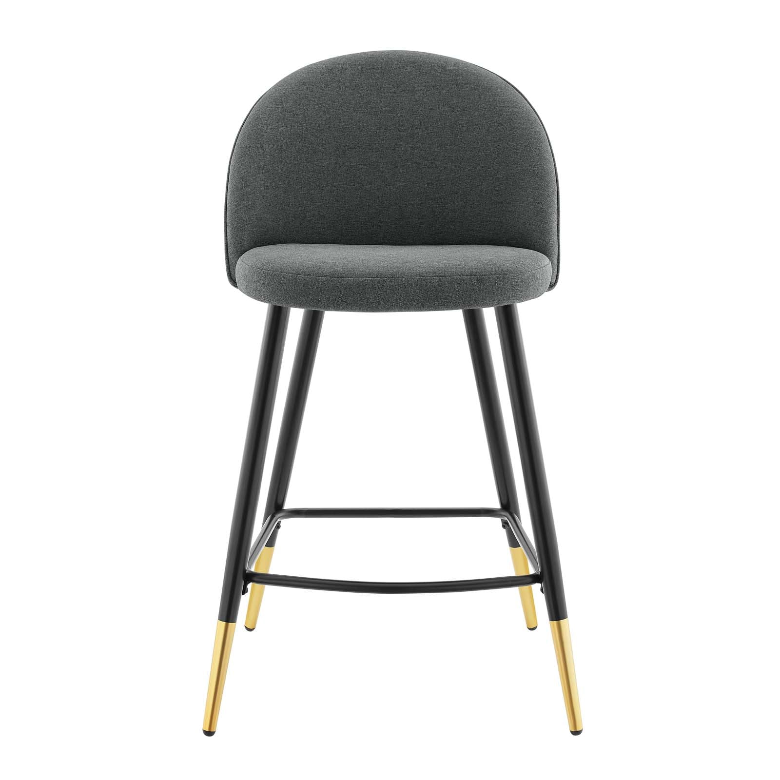 Modway Barstools - Cordial Fabric Counter Stools - Set of 2 Gray