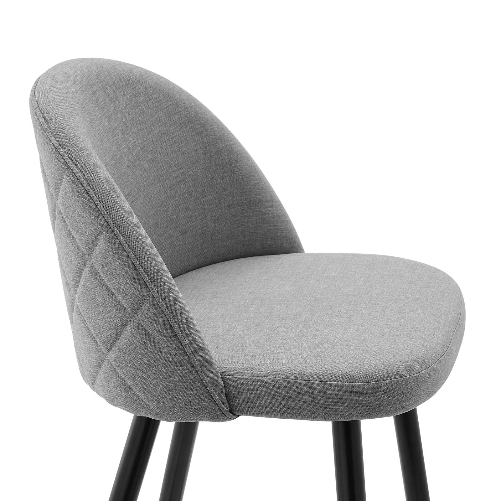 Modway Barstools - Cordial Fabric Counter Stools - ( Set of 2 ) Light Gray