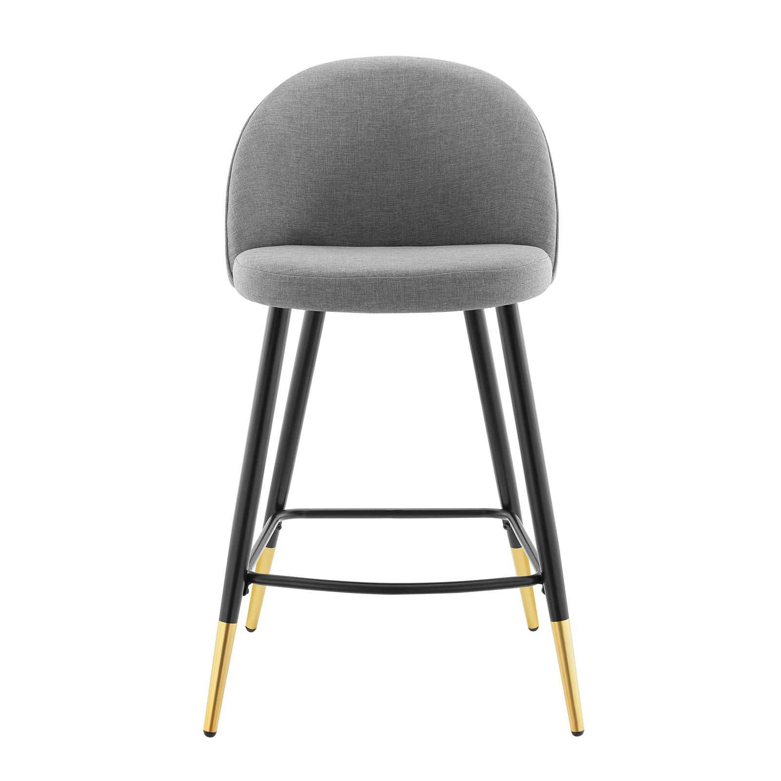 Modway Barstools - Cordial Fabric Counter Stools - ( Set of 2 ) Light Gray