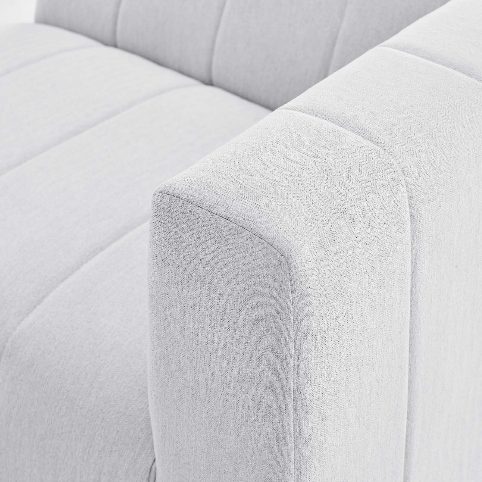 Modway Sectional Sofas - Bartlett Upholstered Fabric 6-Piece Sectional Sofa Ivory