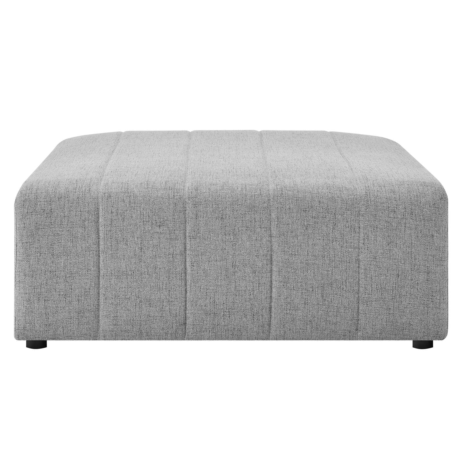 Modway Sectional Sofas - Bartlett Upholstered Fabric 6-Piece Sectional Sofa Light Gray