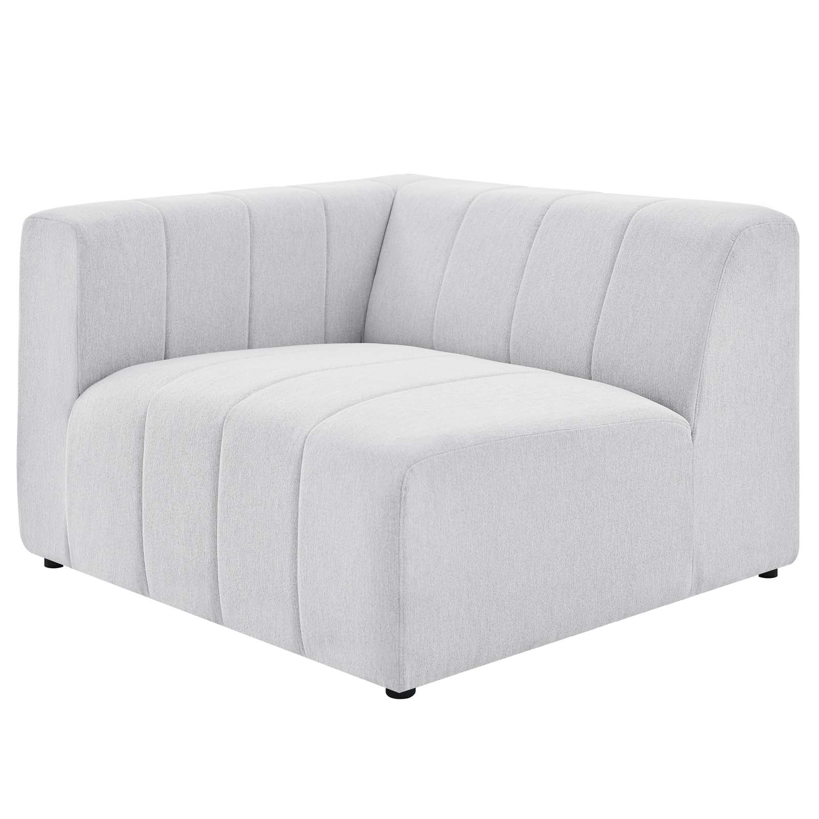 Modway Sectional Sofas - Bartlett Upholstered Fabric 8-Piece Sectional Sofa Ivory
