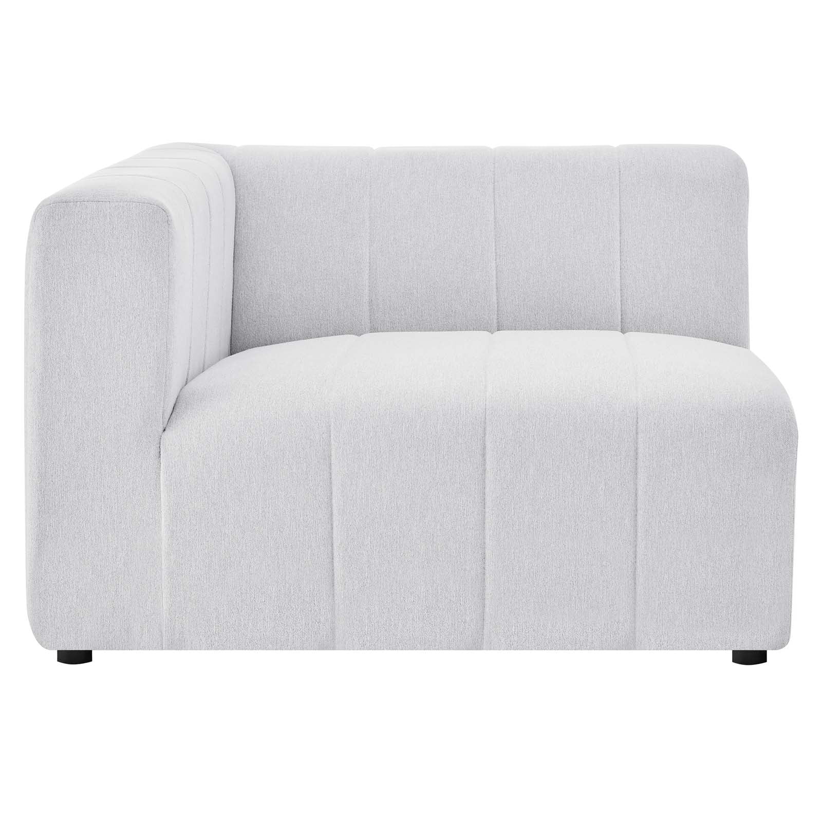 Modway Sectional Sofas - Bartlett Upholstered Fabric 8-Piece Sectional Sofa Ivory