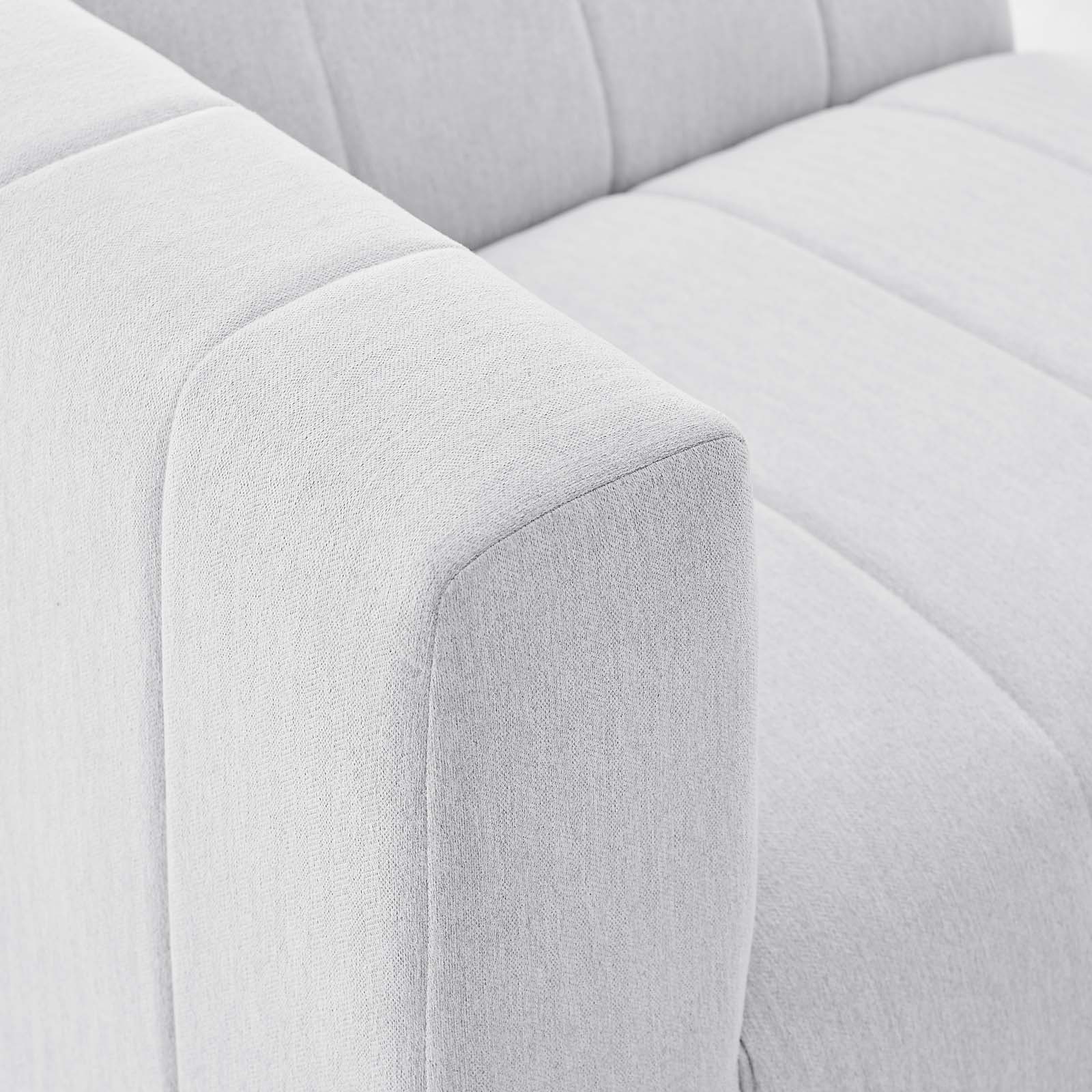 Modway Sectional Sofas - Bartlett Upholstered Fabric 8-Piece Sectional Sofa Ivory