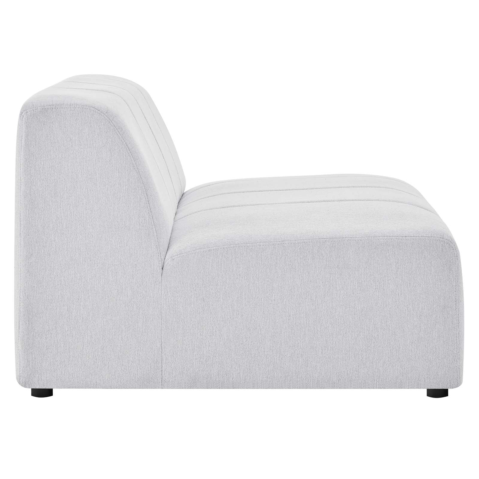 Modway Sectional Sofas - Bartlett Upholstered Fabric 8-Piece Sectional Sofa Ivory